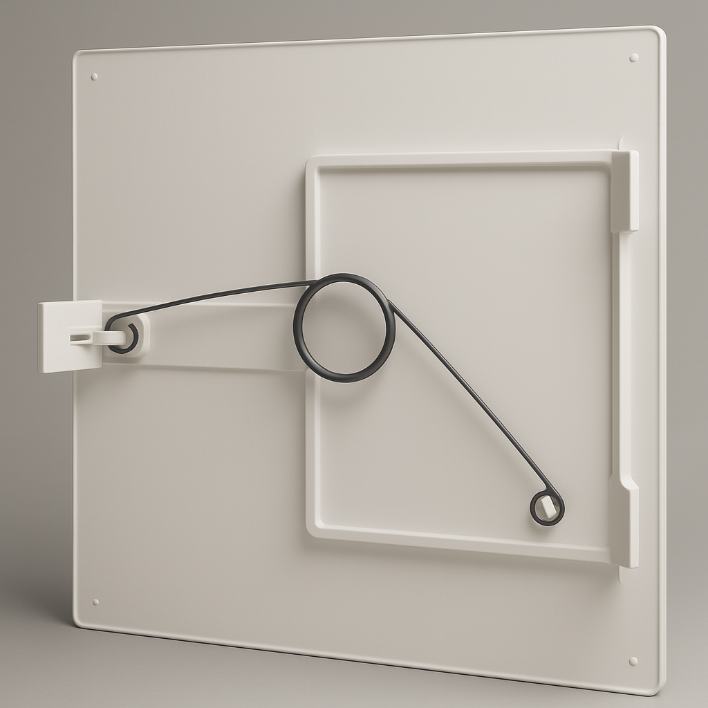 8 in x 8 in Spring-Loaded Access Panel – Tool-Free Pop-In Drywall Cover