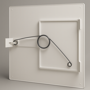 8 in x 8 in Spring-Loaded Access Panel – Tool-Free Pop-In Drywall Cover