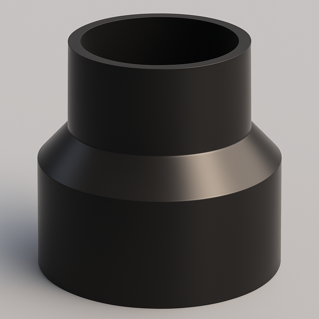 LESSO ABS Reducing Coupling – Hub x Hub DWV Fitting (Multiple Sizes)