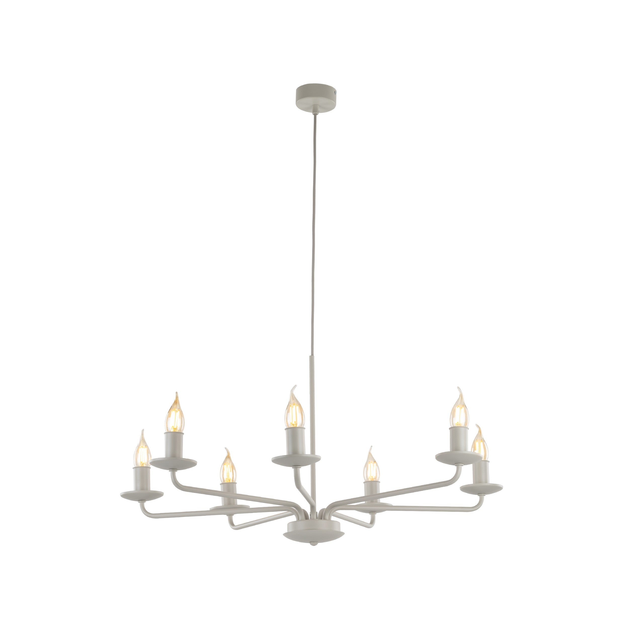 LIMAL White Vintage Candle Pendant Light