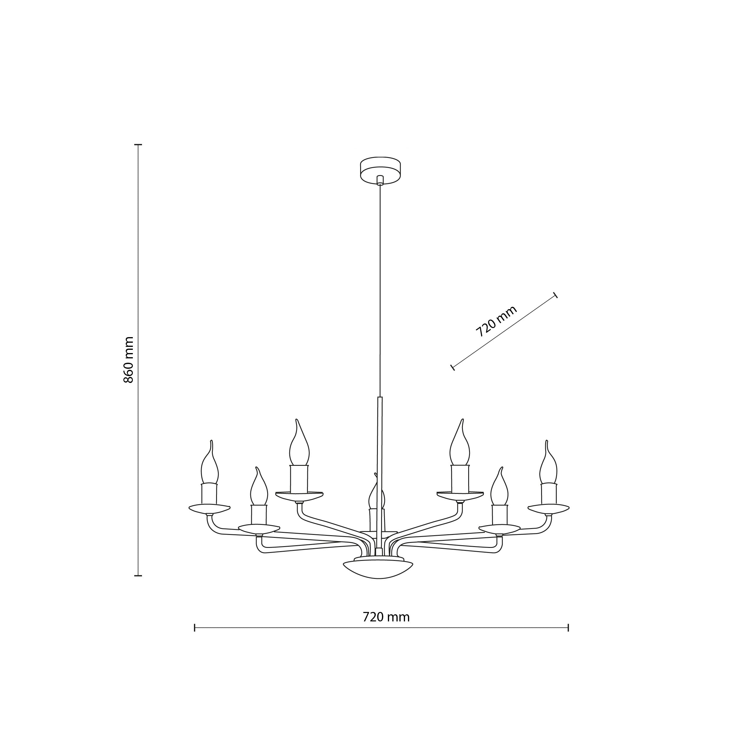 LIMAL White Vintage Candle Pendant Light