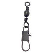 🍁Black Barrel Swivel with Interlock Snap 10/pk