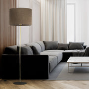 UMBERTO Brown Modern Floor Lamp