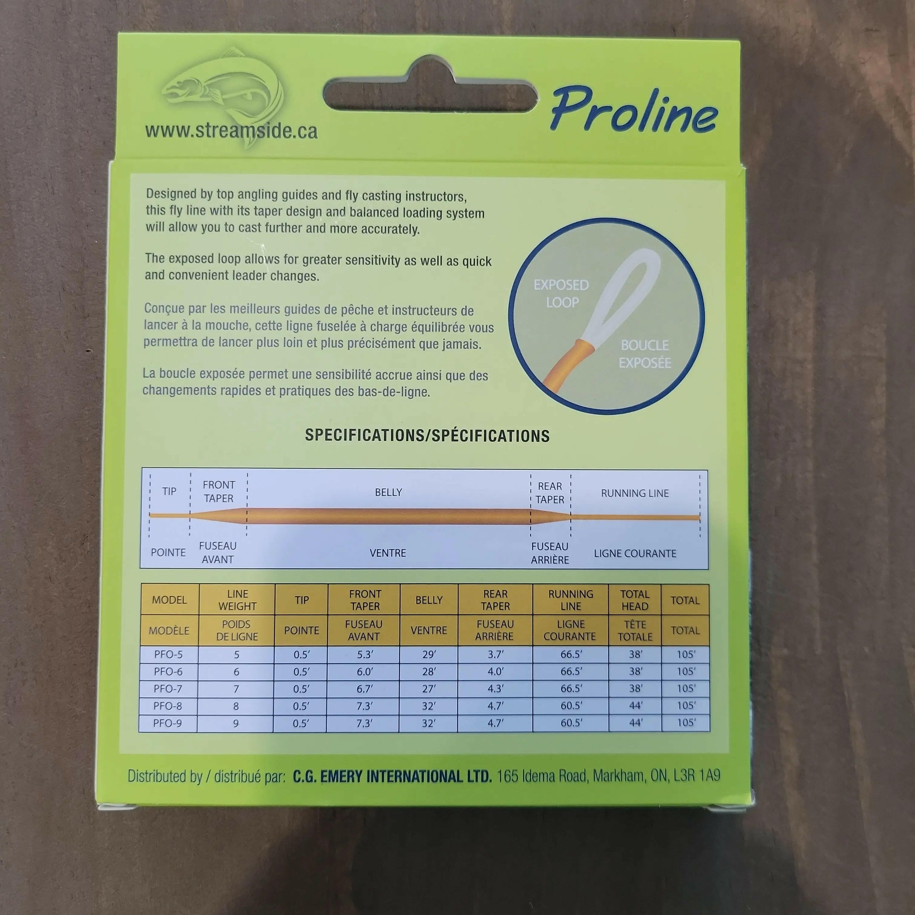 🍁Streamside Proline Weight Forward Floating Fly Line With Loop Orange 9wt 105ft