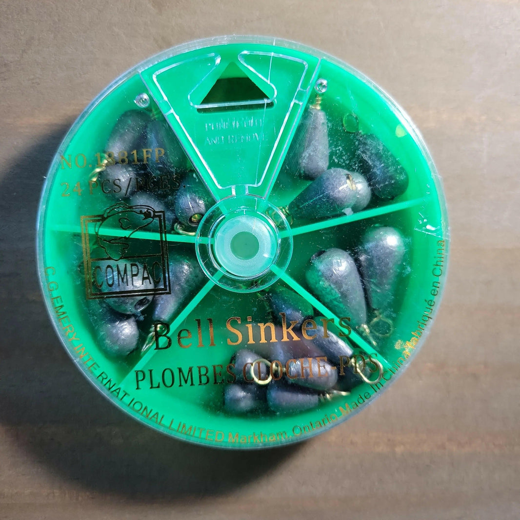 šCOMPAC Bell Sinkers Dial Pack Assortment 24pcs