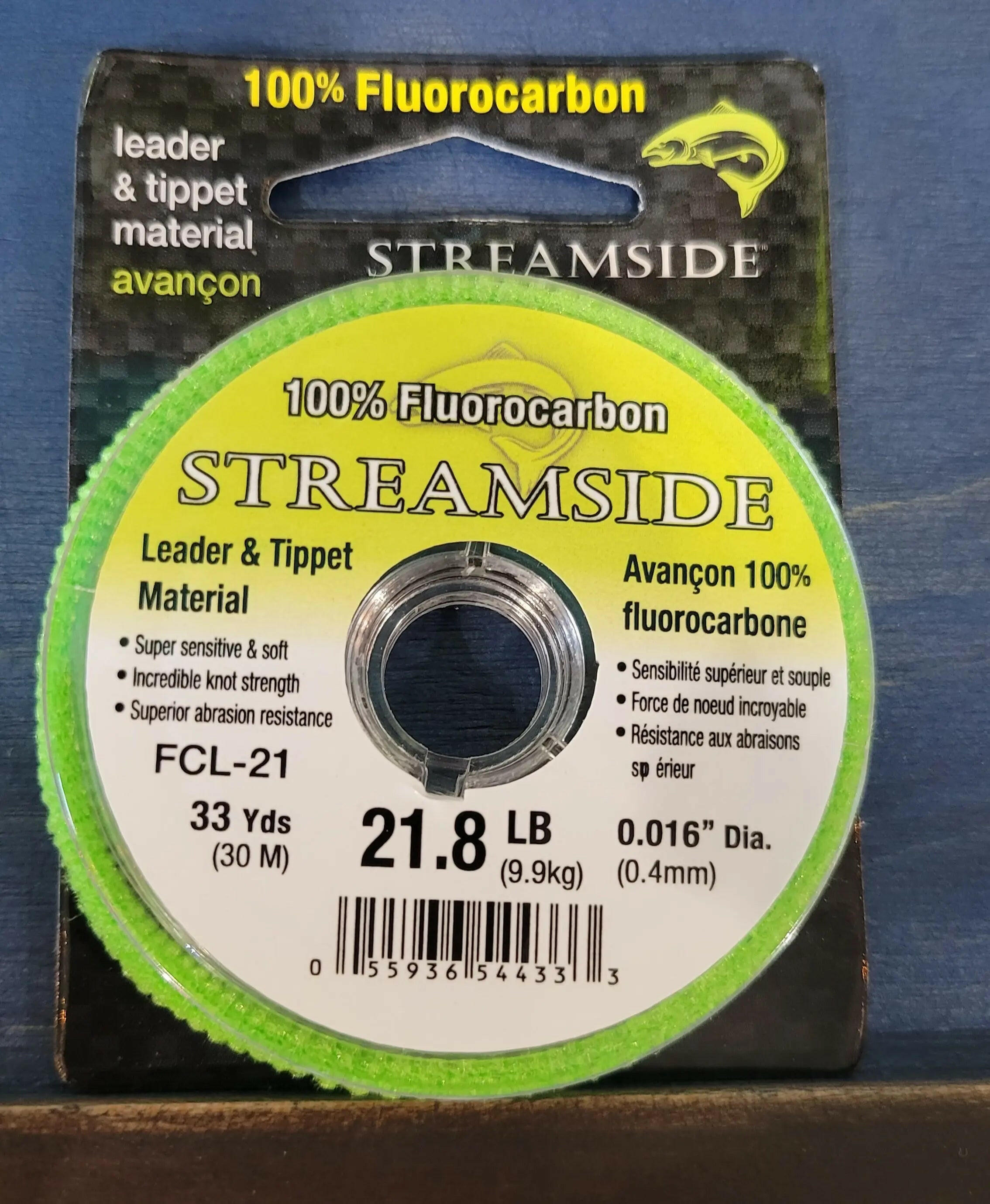 🍁Streamside Fluorocarbon Leader & Tippet Material 21.8lb 30m