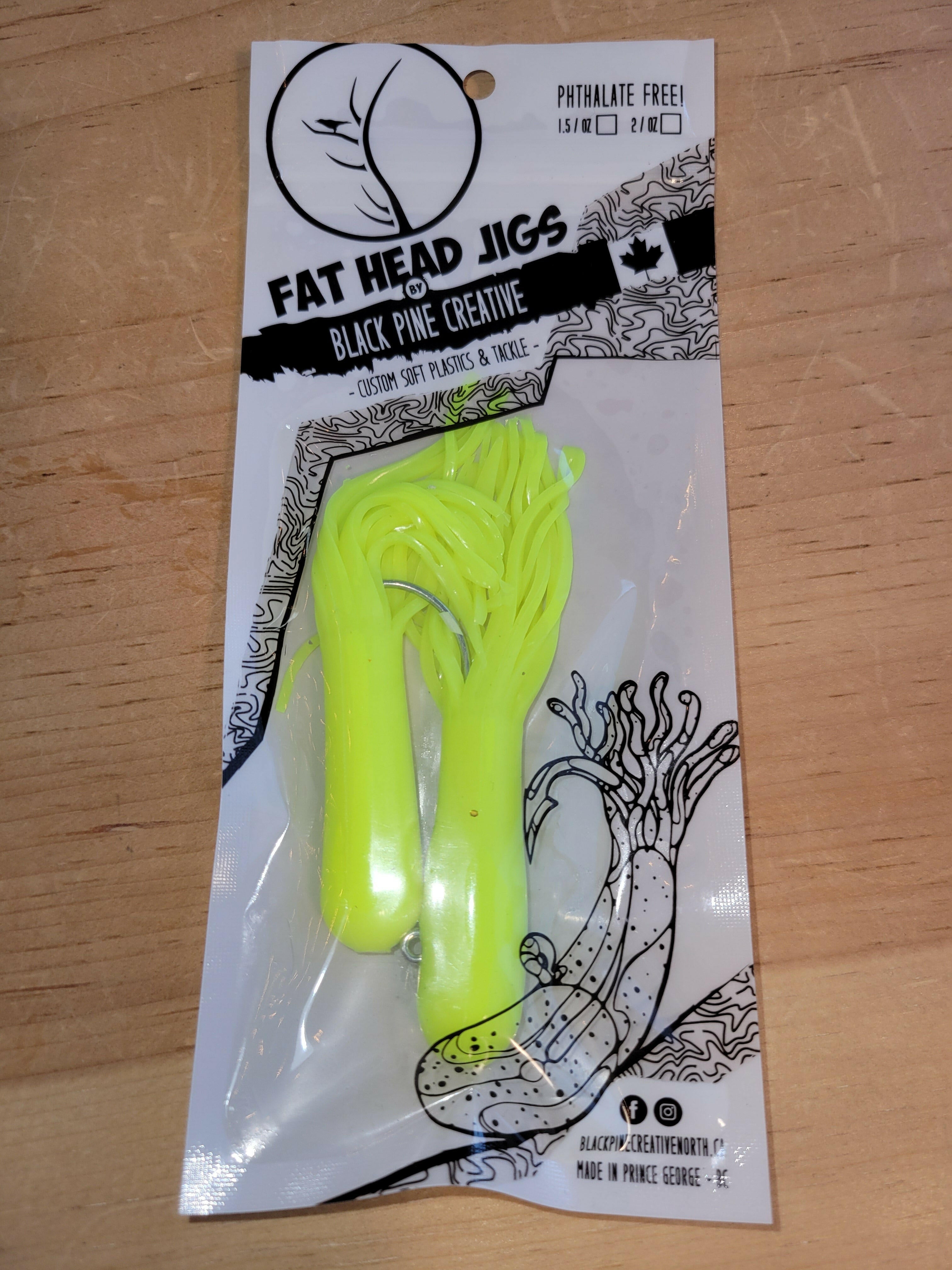 🍁Black Pine 4" 1oz Tube Jigs 2/pk