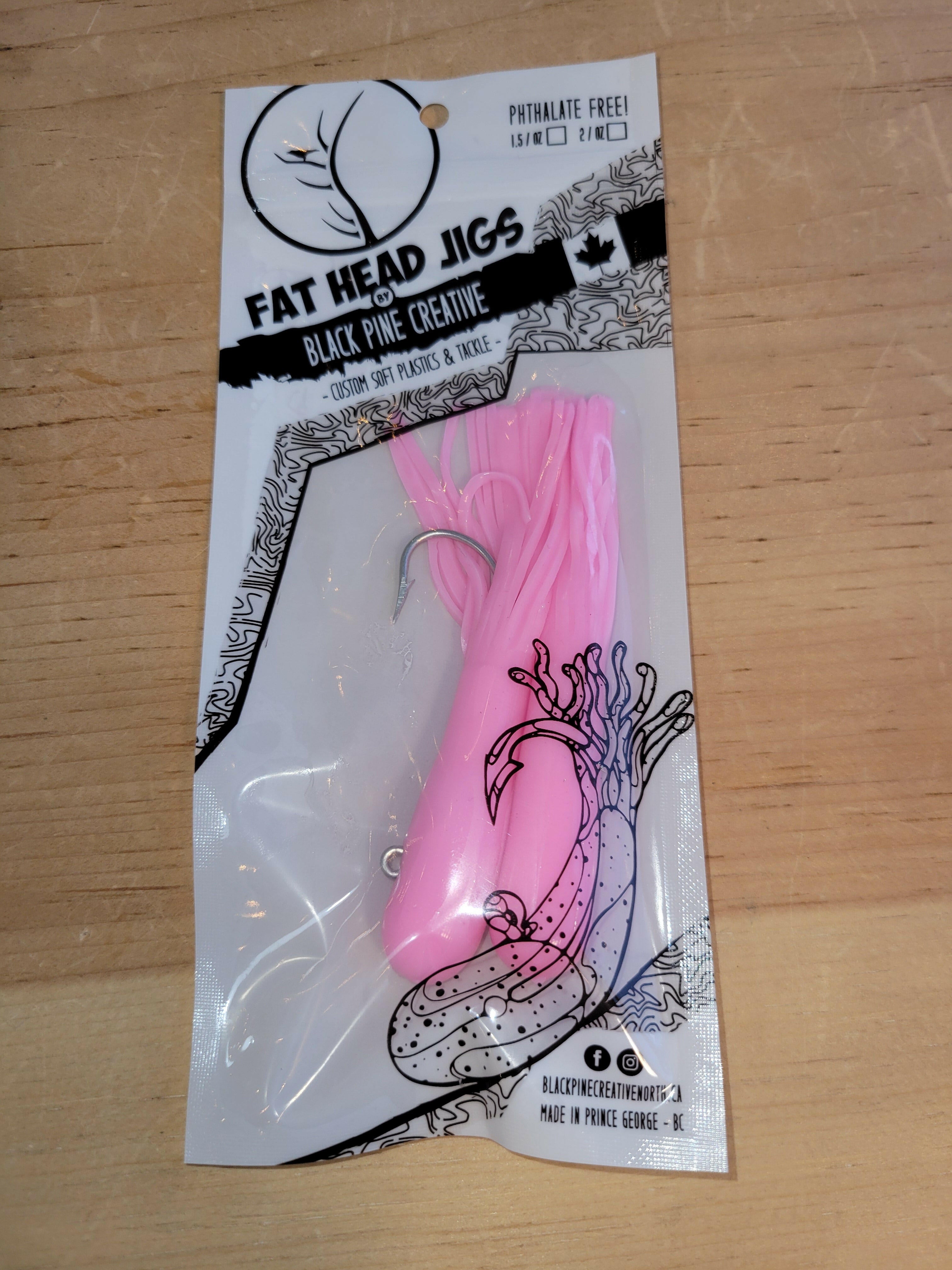 🍁Black Pine 4" 1oz Tube Jigs 2/pk