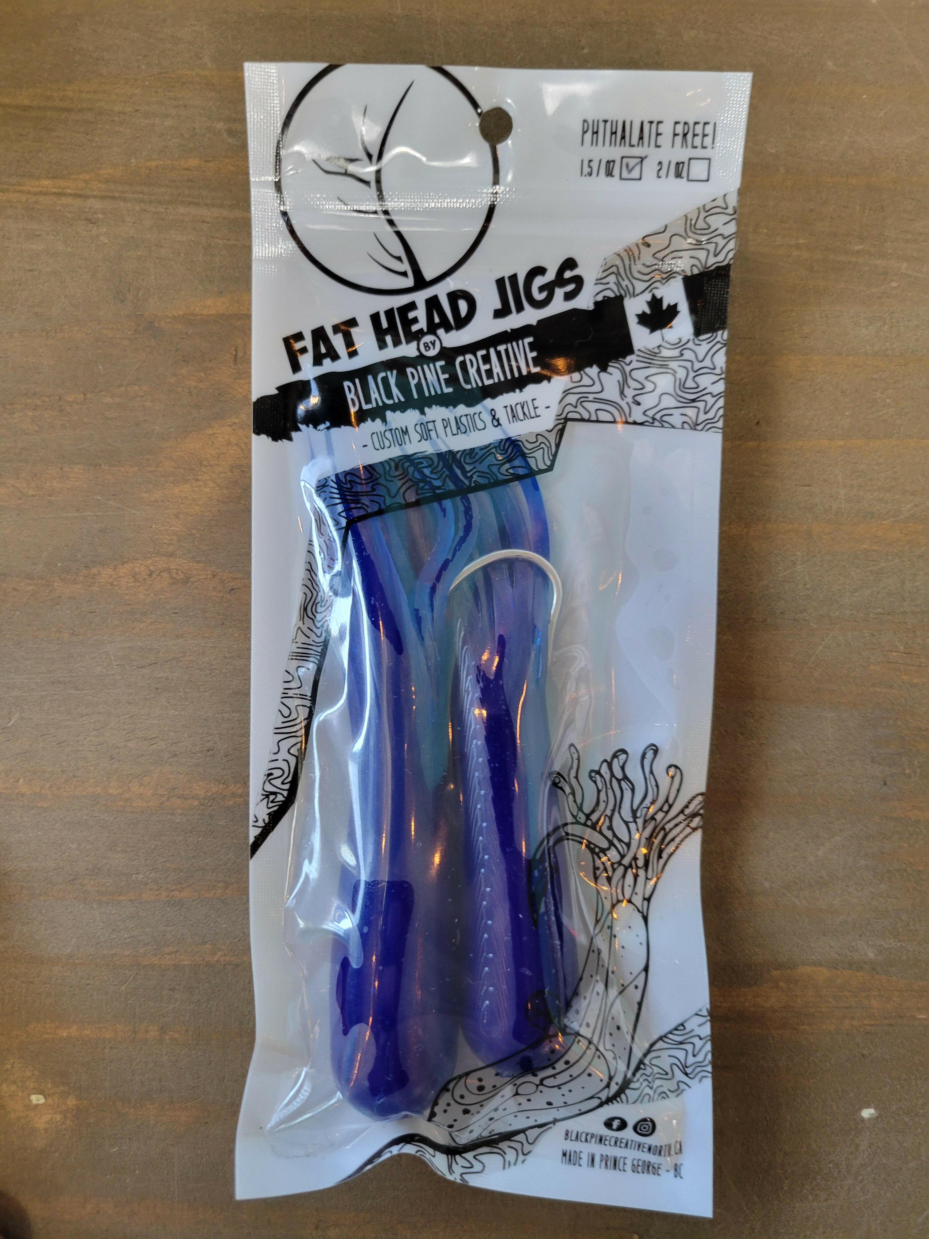 🍁Black Pine 5" 1.5oz Tube Jigs 2/pk