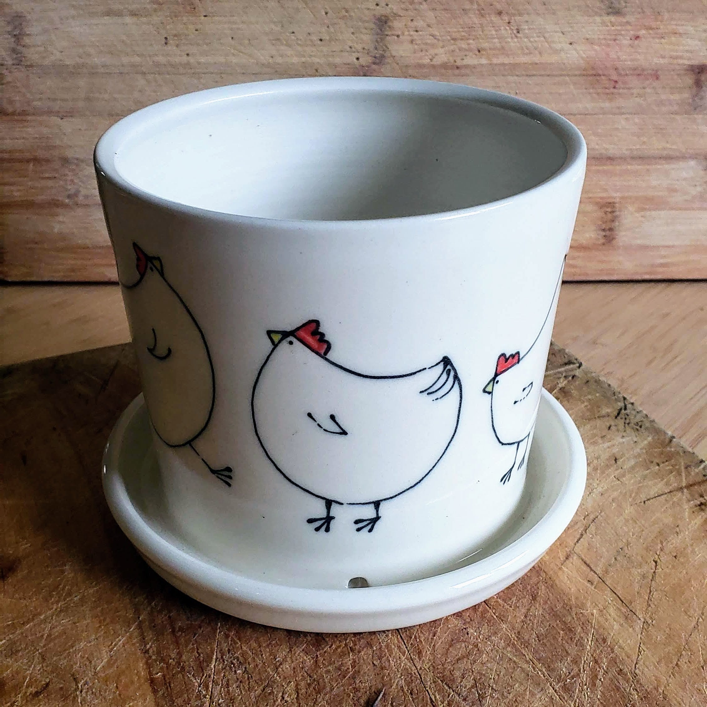 Goat Ridge Farm Chicken Planter
