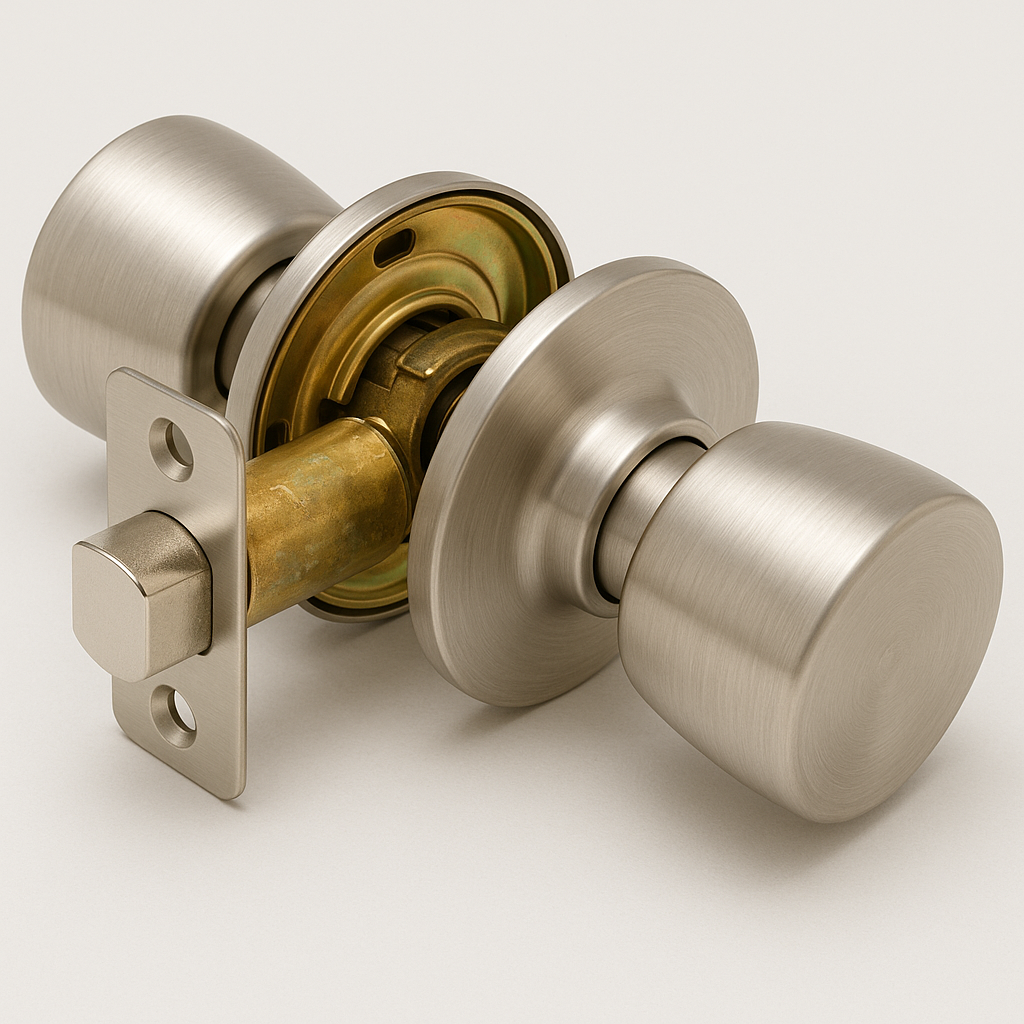 577 - Modern Tulip Style Interior Door Knob – Matte Black Finish