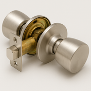 577 - Modern Tulip Style Interior Door Knob – Matte Black Finish