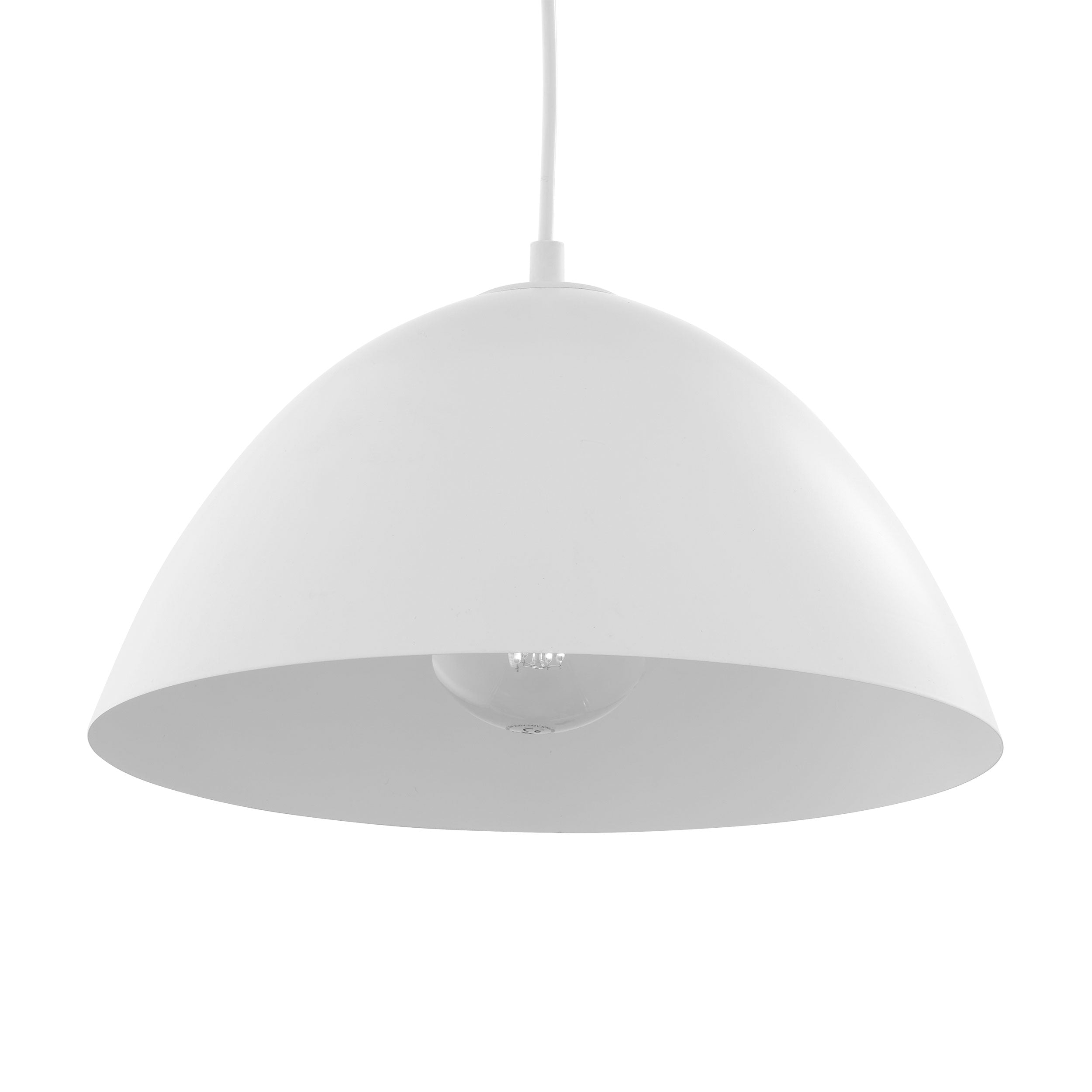 FARO White Mid-Century Modern Pendant Light M