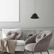 FARO Black Mid-Century Modern Pendant Light M