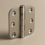 3″ Metal Door Hinge – Brushed Nickel & Matte Black Square & 5/8 Radius