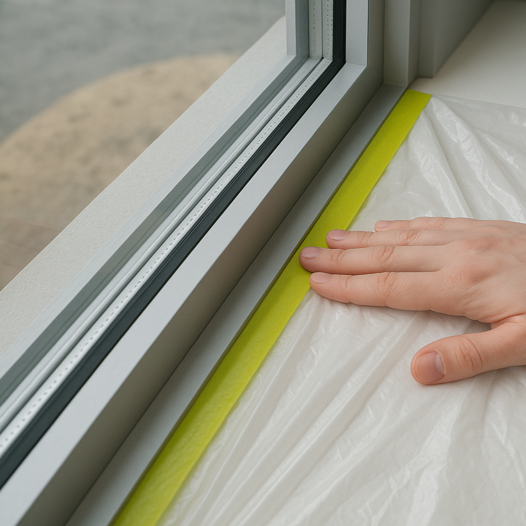 Painter’s Plastic with Tape – Pre-Taped Film | Furniture + Wall Cover