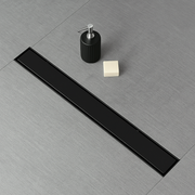 Architect Linear Shower Drain – 28" Linear Shower Drain with Leveling Feet, ABS Base Flange & LESSO Flush Bushing – Tile Insert & Grate Cover(UPC Certified)