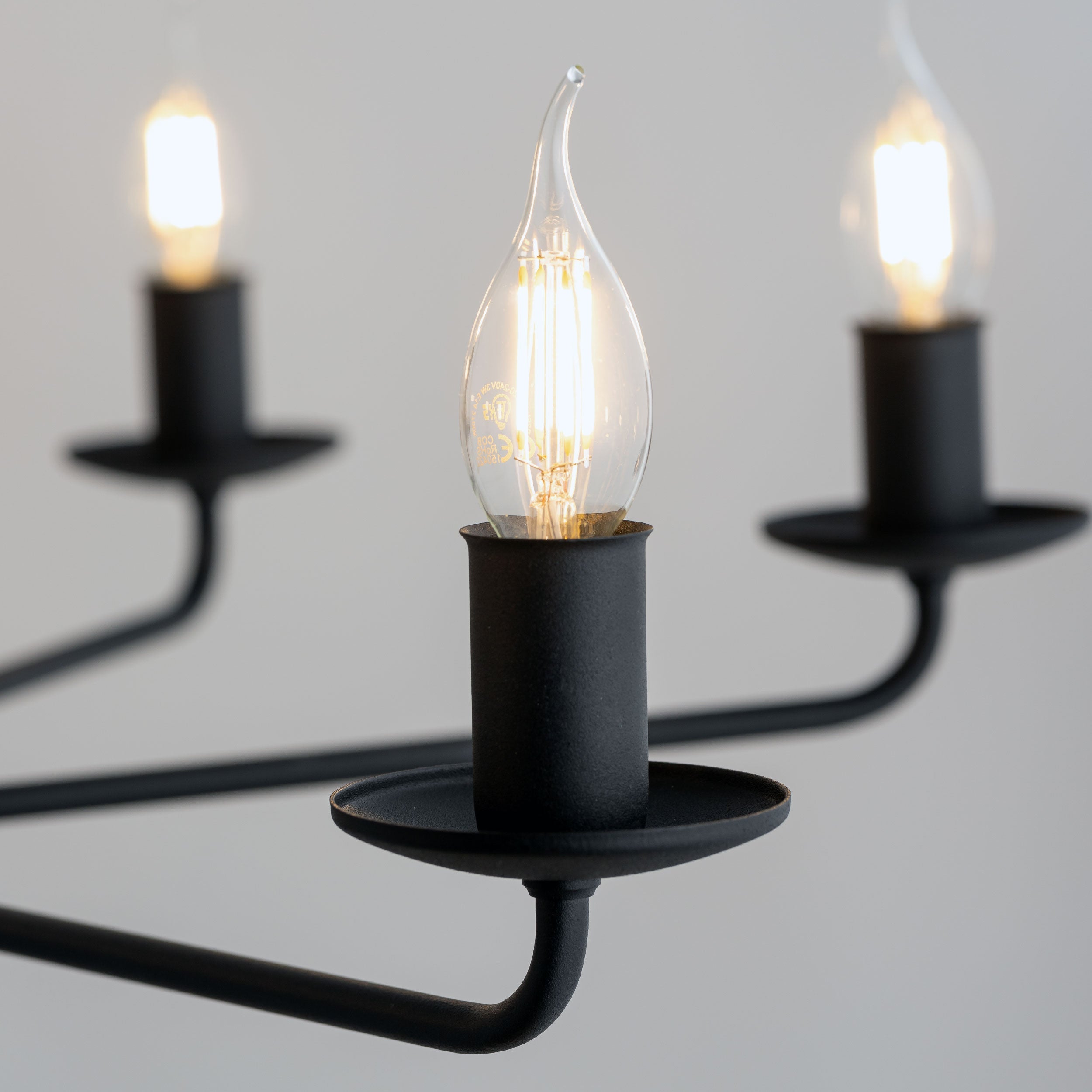 LIMAL Black Vintage Candle Pendant Light