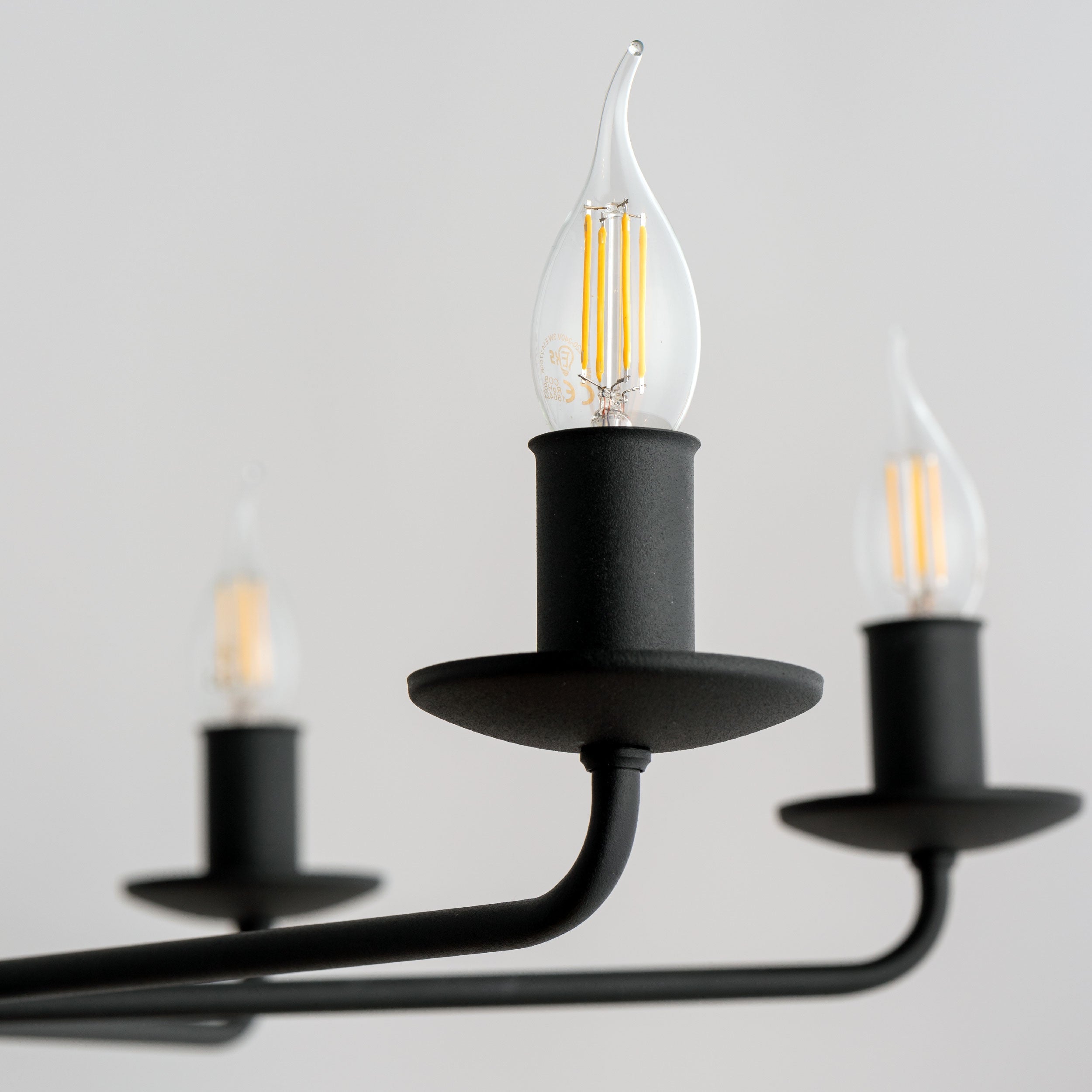 LIMAL Black Vintage Candle Pendant Light