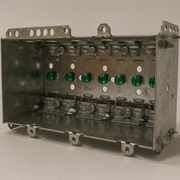 4‑Gang Steel Device Box 3 × 7 ½ × 2½ – Galvanized, ETL Listed