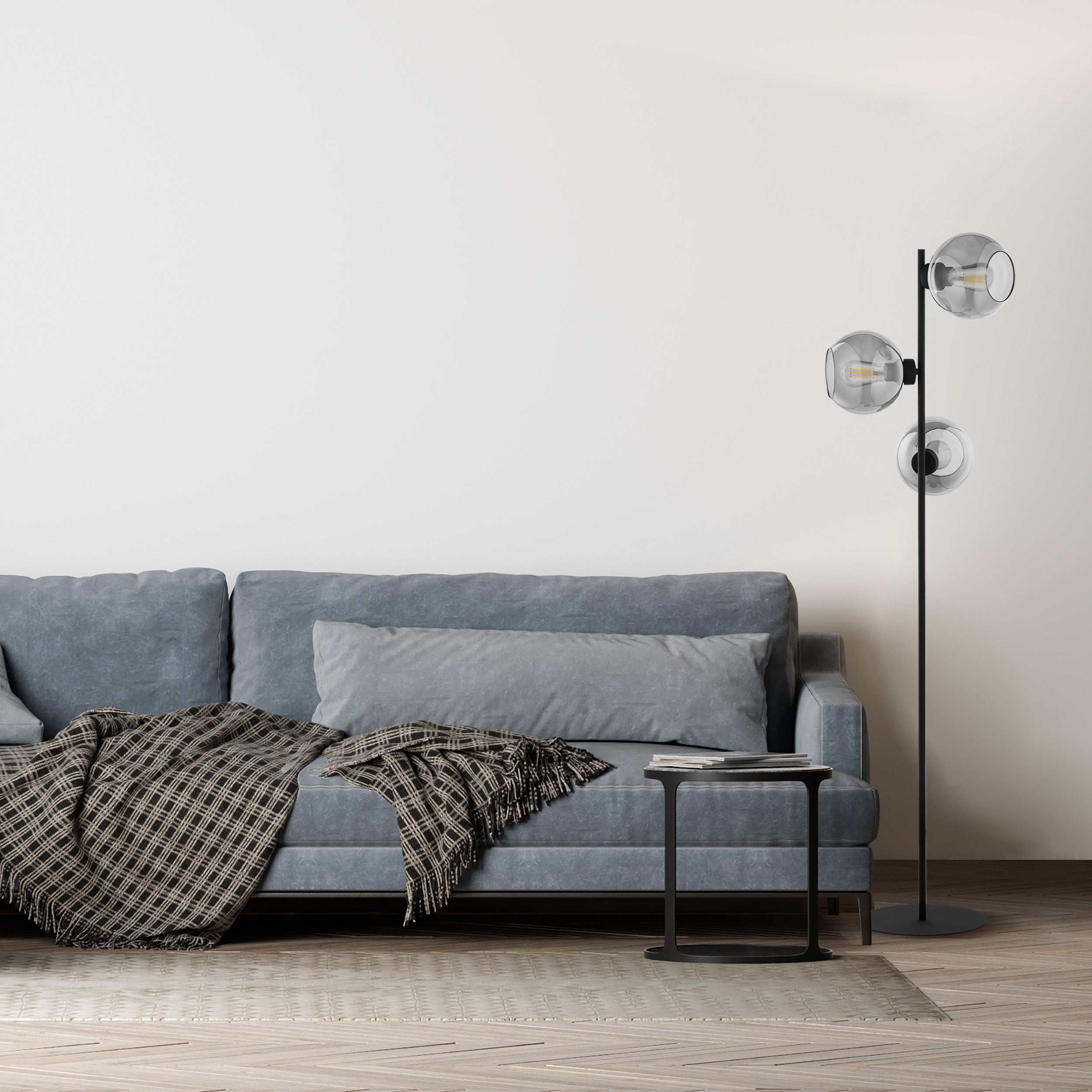 CUBUS Graphite Scandinavian Floor Lamp