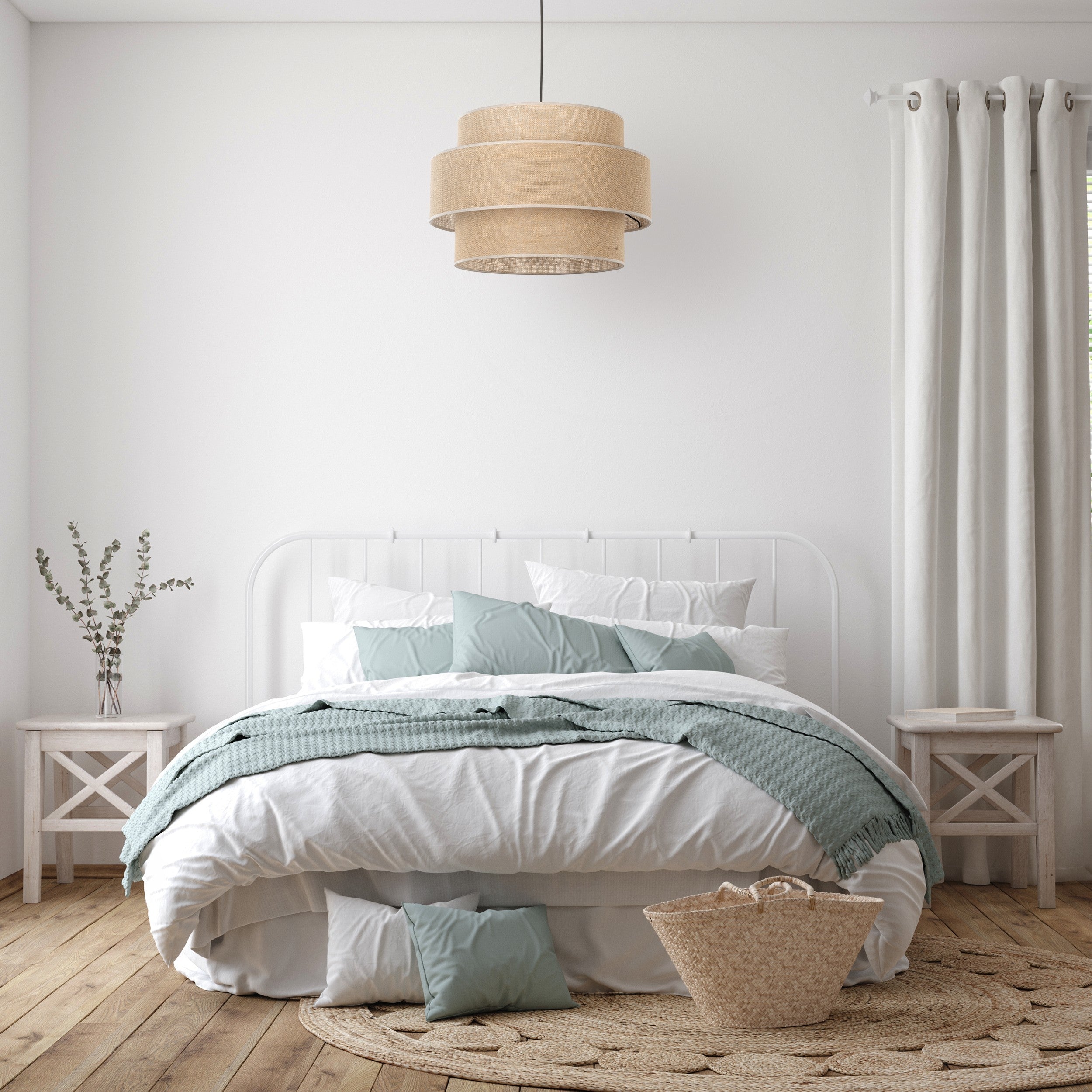 CALISTO JUTE Large  Natural Pendant Lamp