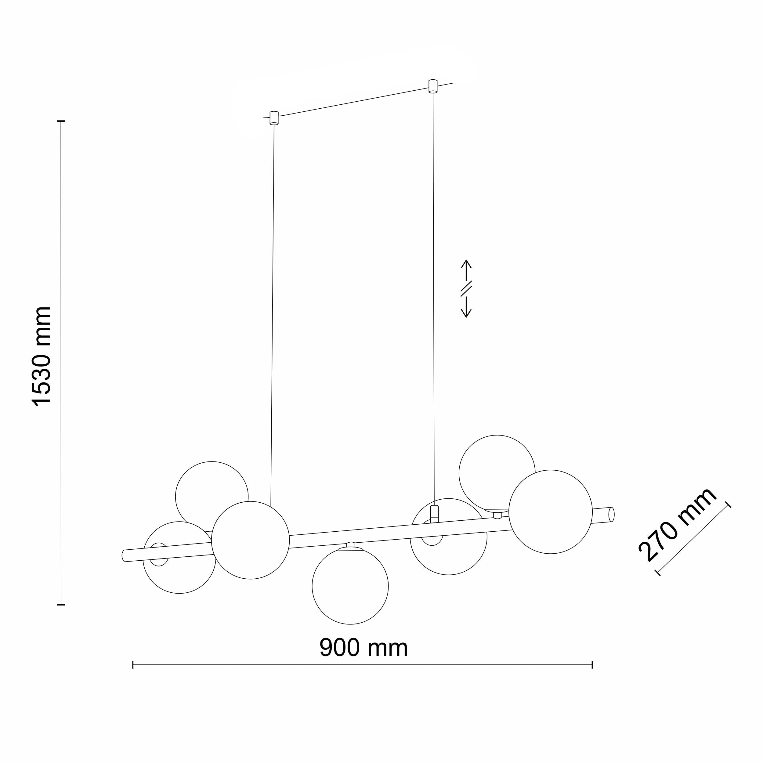 ESTERA  Black Scandinavian Pendant Light 7