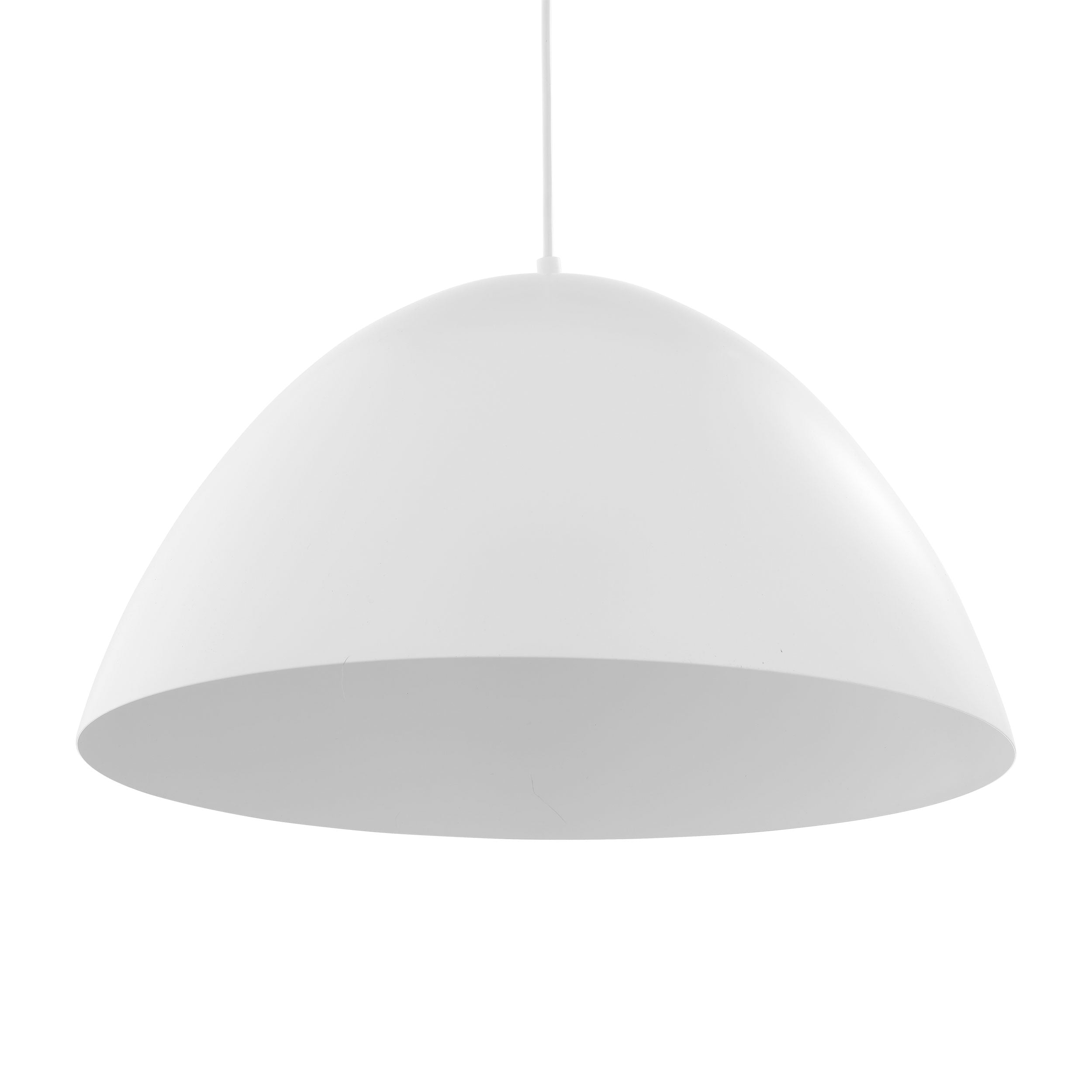 FARO White Mid-Century Modern Pendant Light L