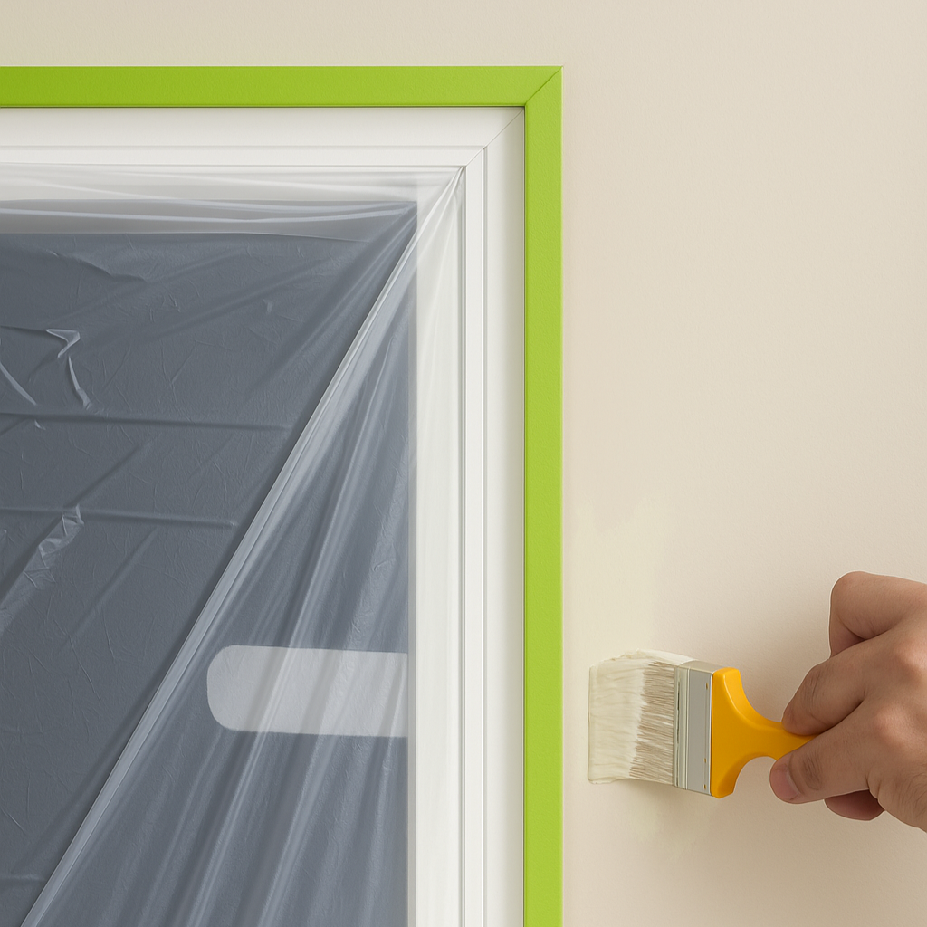 Painter’s Plastic with Tape – Pre-Taped Film | Furniture + Wall Cover