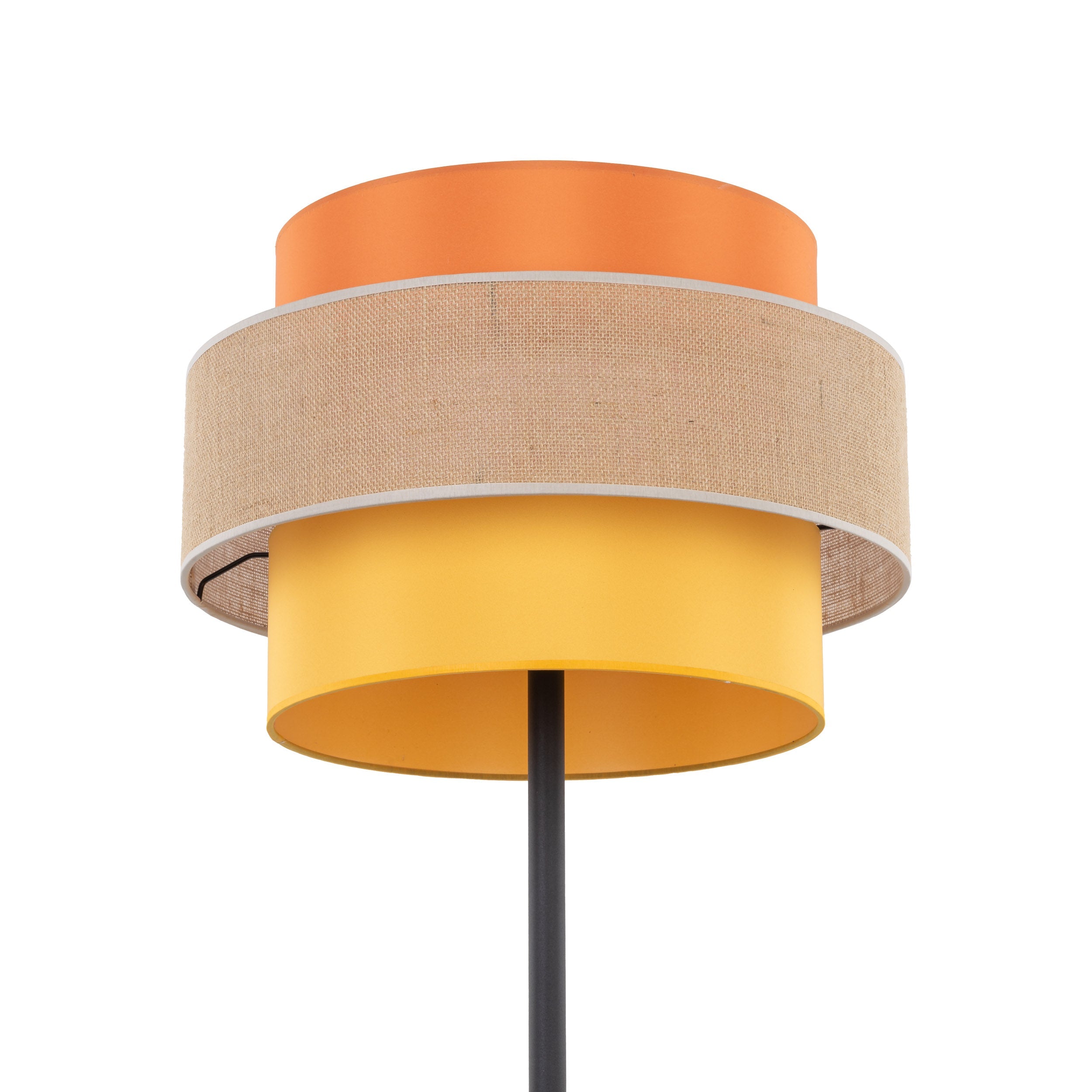 TRIO Jute  Mid-Century Boho Floor Lamp