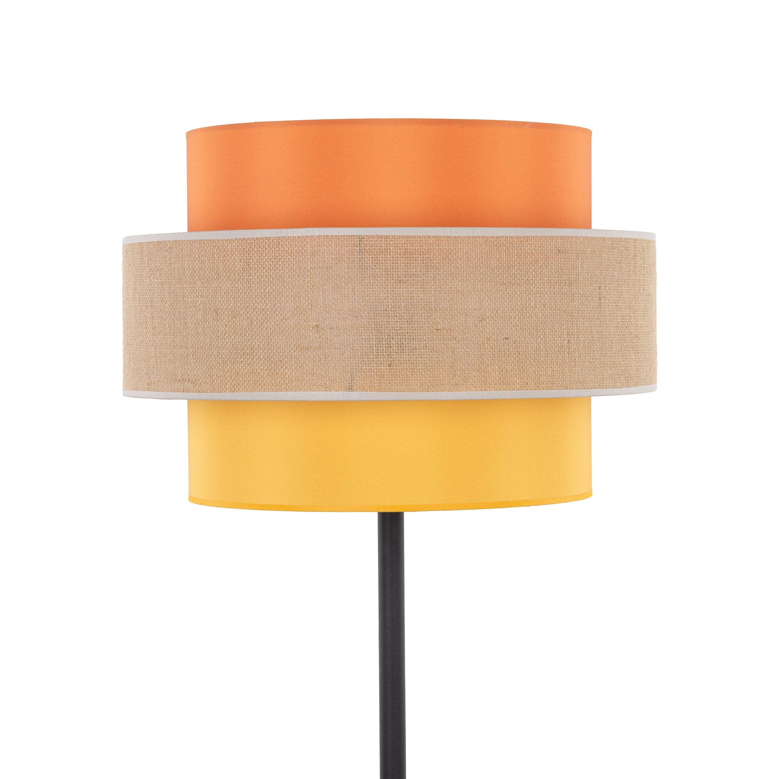 TRIO Jute  Mid-Century Boho Floor Lamp