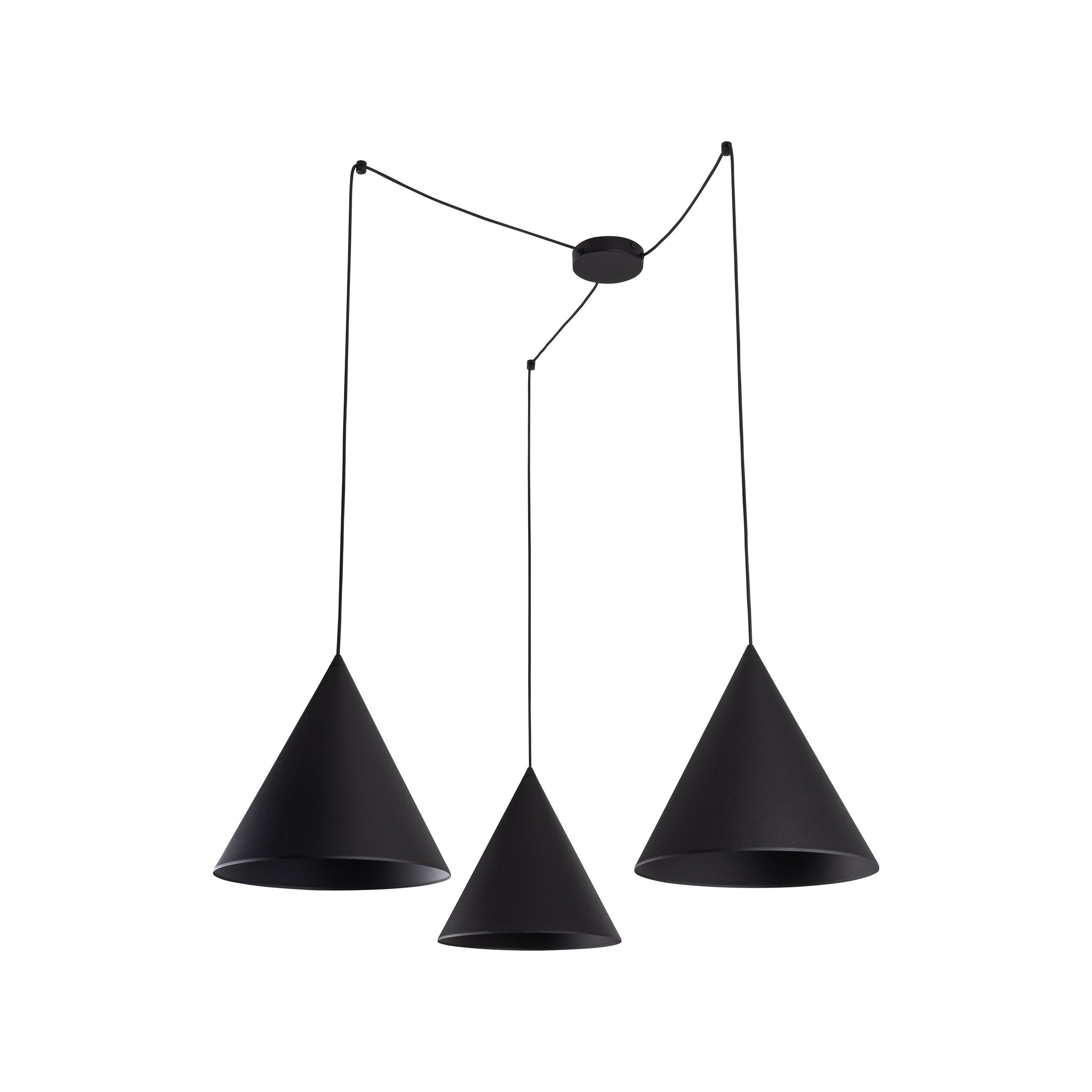 CONO Black Modern Minimalist  Suspension Light 3