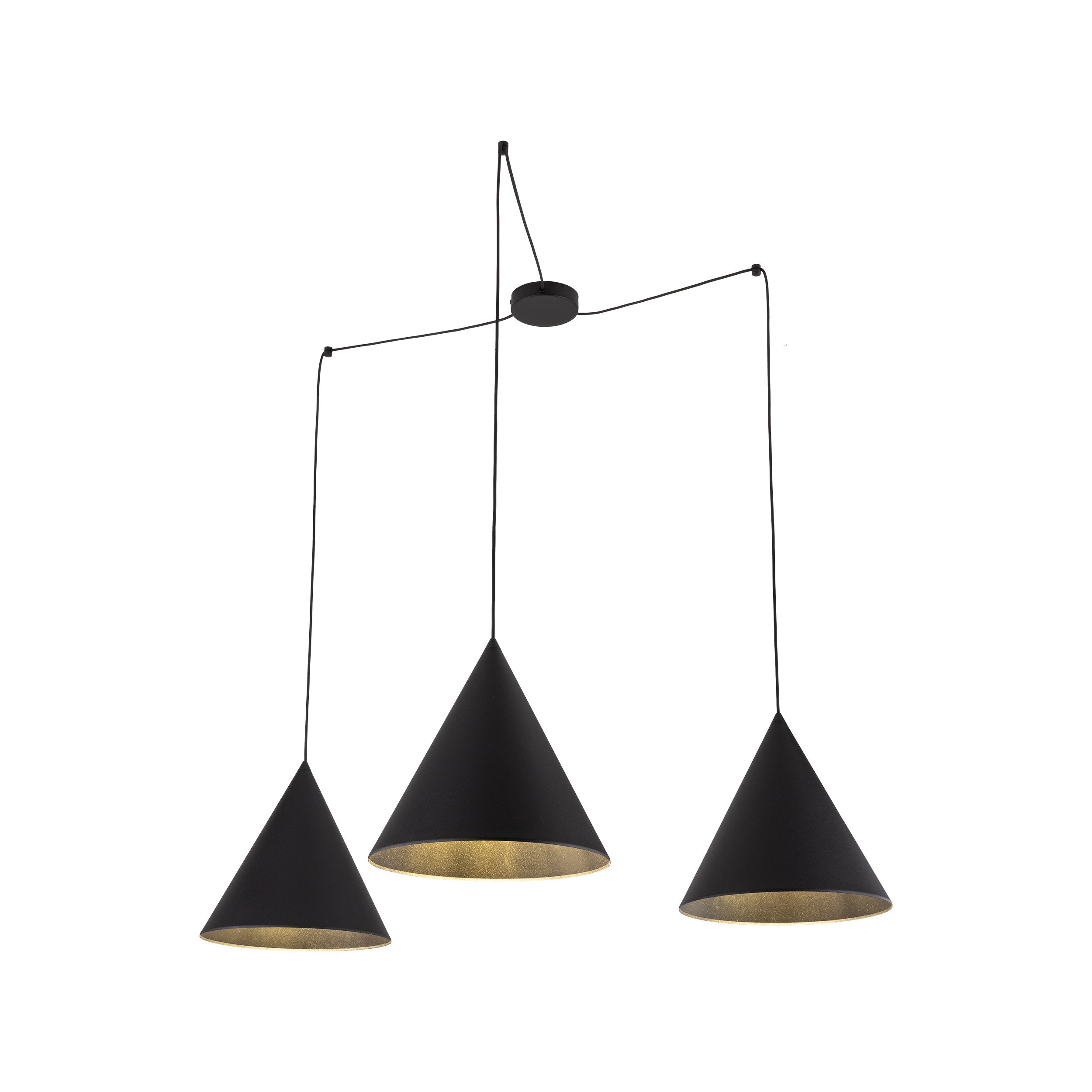 CONO Black Modern Minimalist  Suspension Light 3