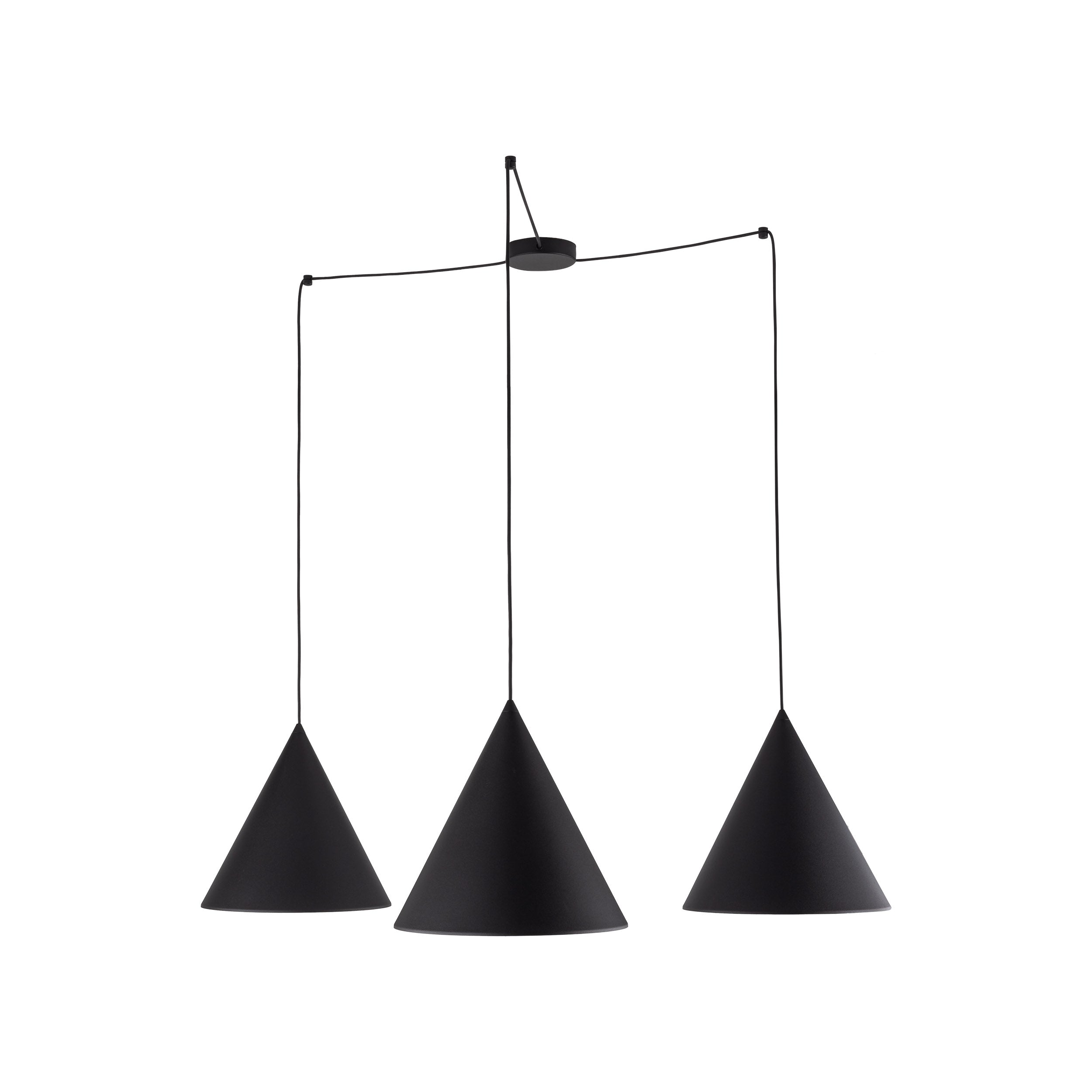 CONO Black Modern Minimalist  Suspension Light 3