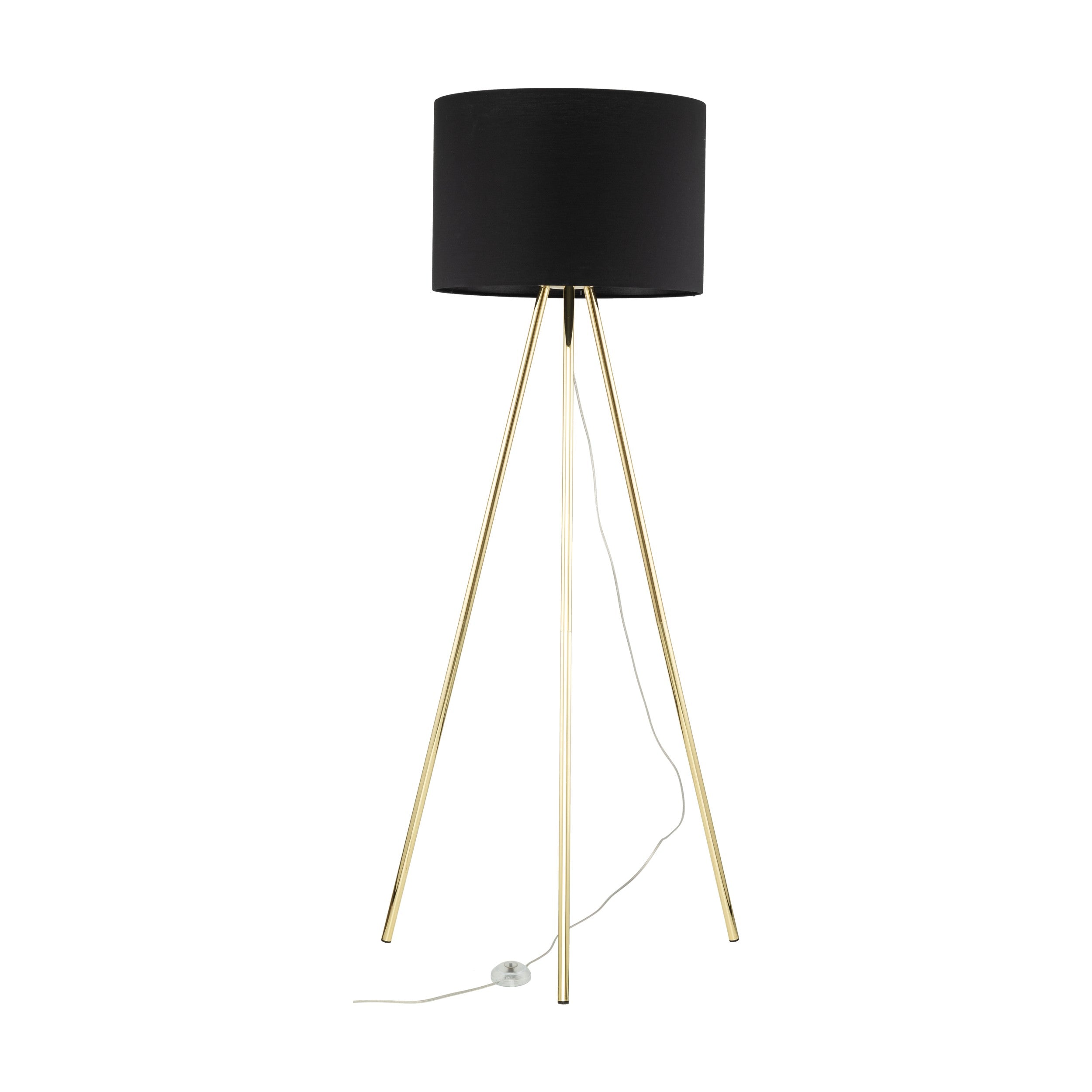 UMBERTO Black Modern  Floor Lamp
