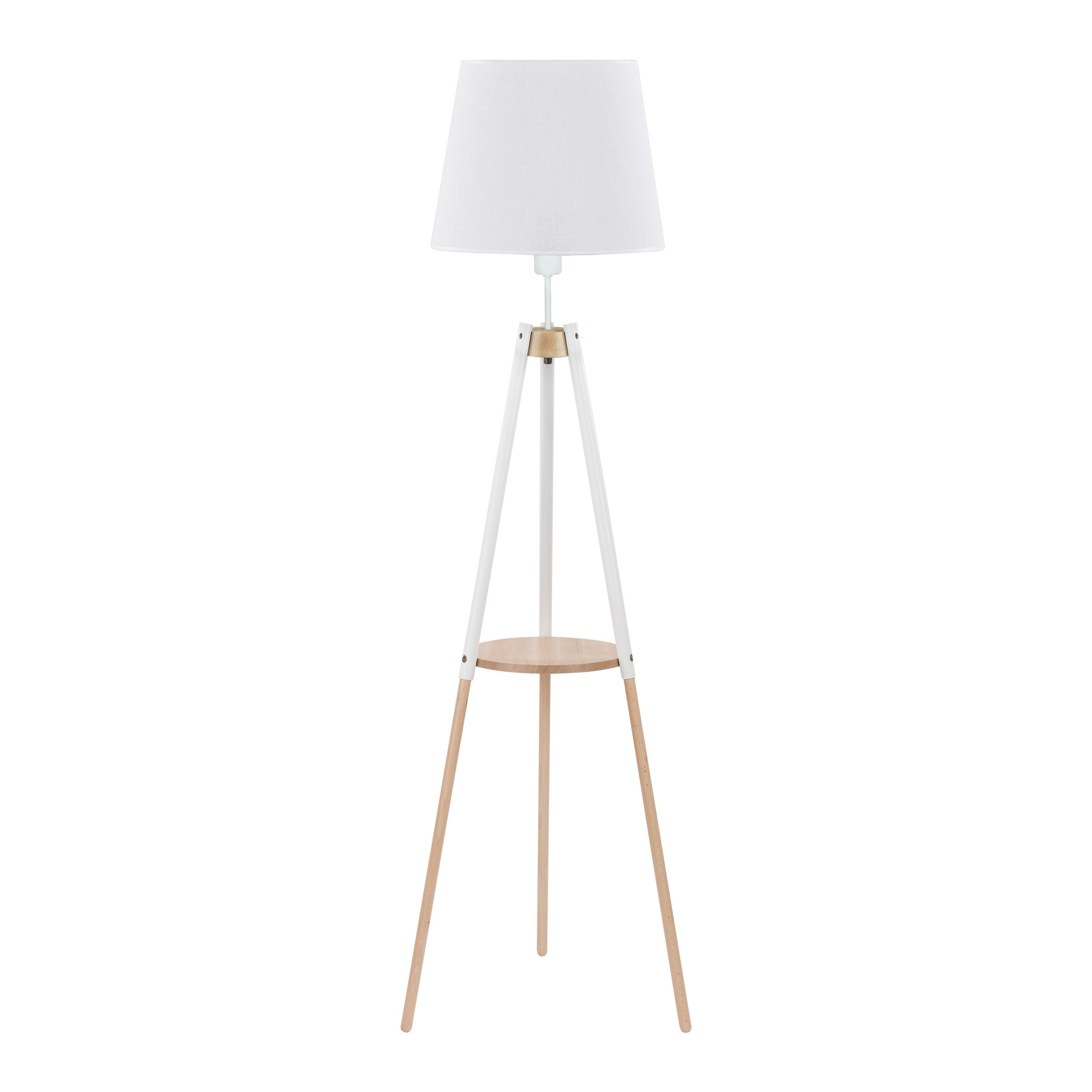 VAIO White Tray Table Floor Lamp