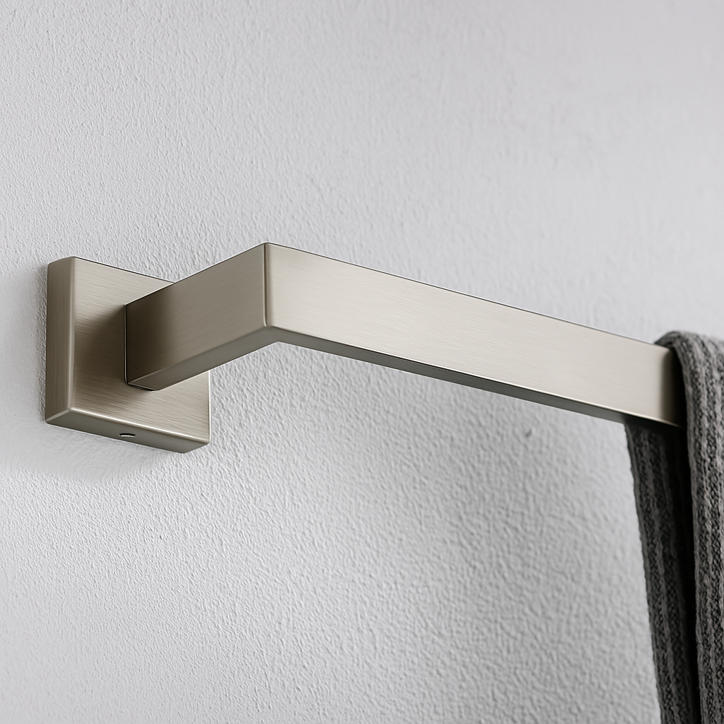 3-Piece Matte Black Bathroom Hardware Set – Towel Bar + Hook + TP