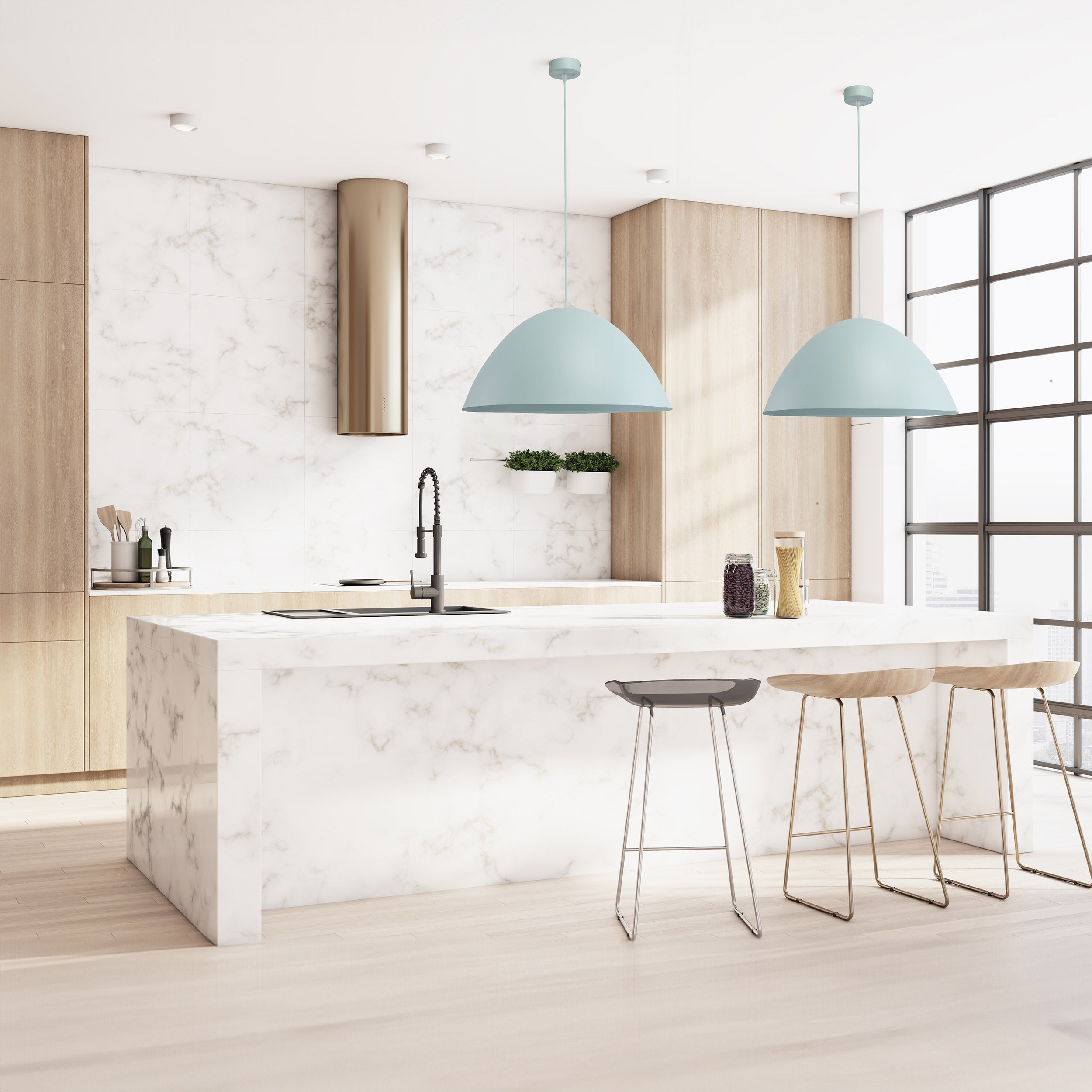 FARO Mint Mid-Century Modern Pendant Light L