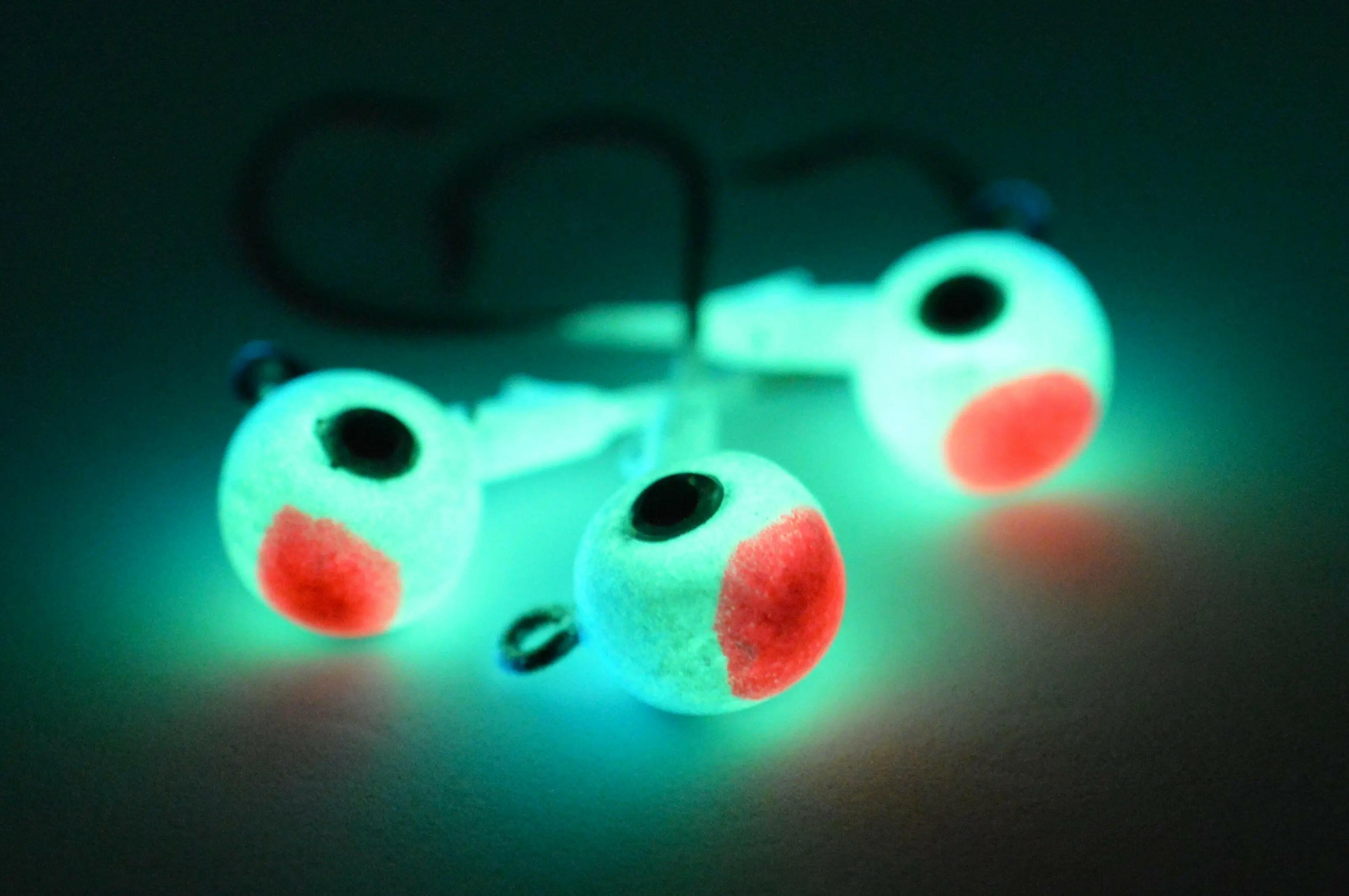 🍁Big Sky Titan 3/8oz Heavy Duty Jig Heads Glow 3/pack