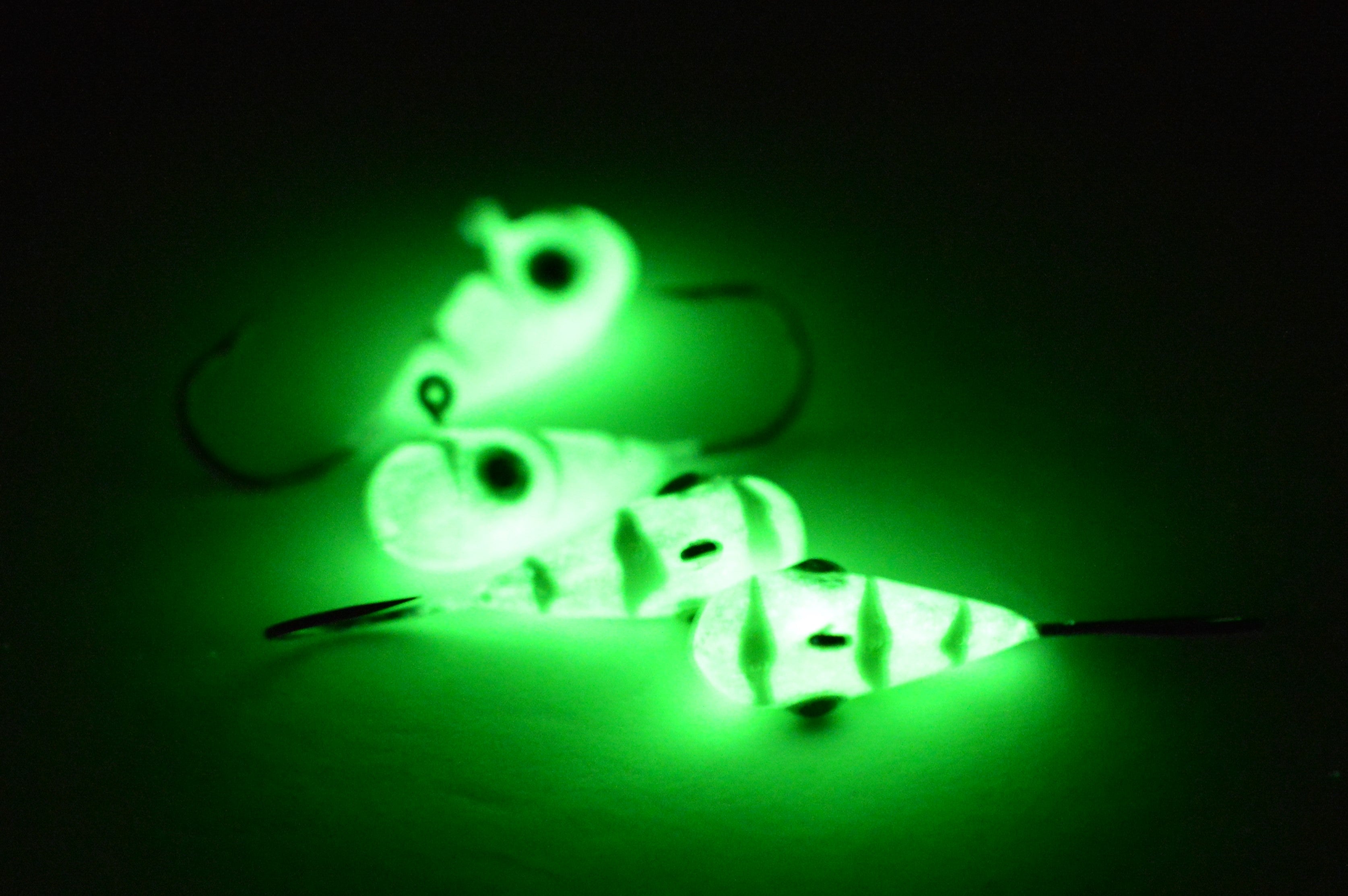 šBig Sky KaleidoscopeĀ 1/4oz Glow Jigs 4/pack