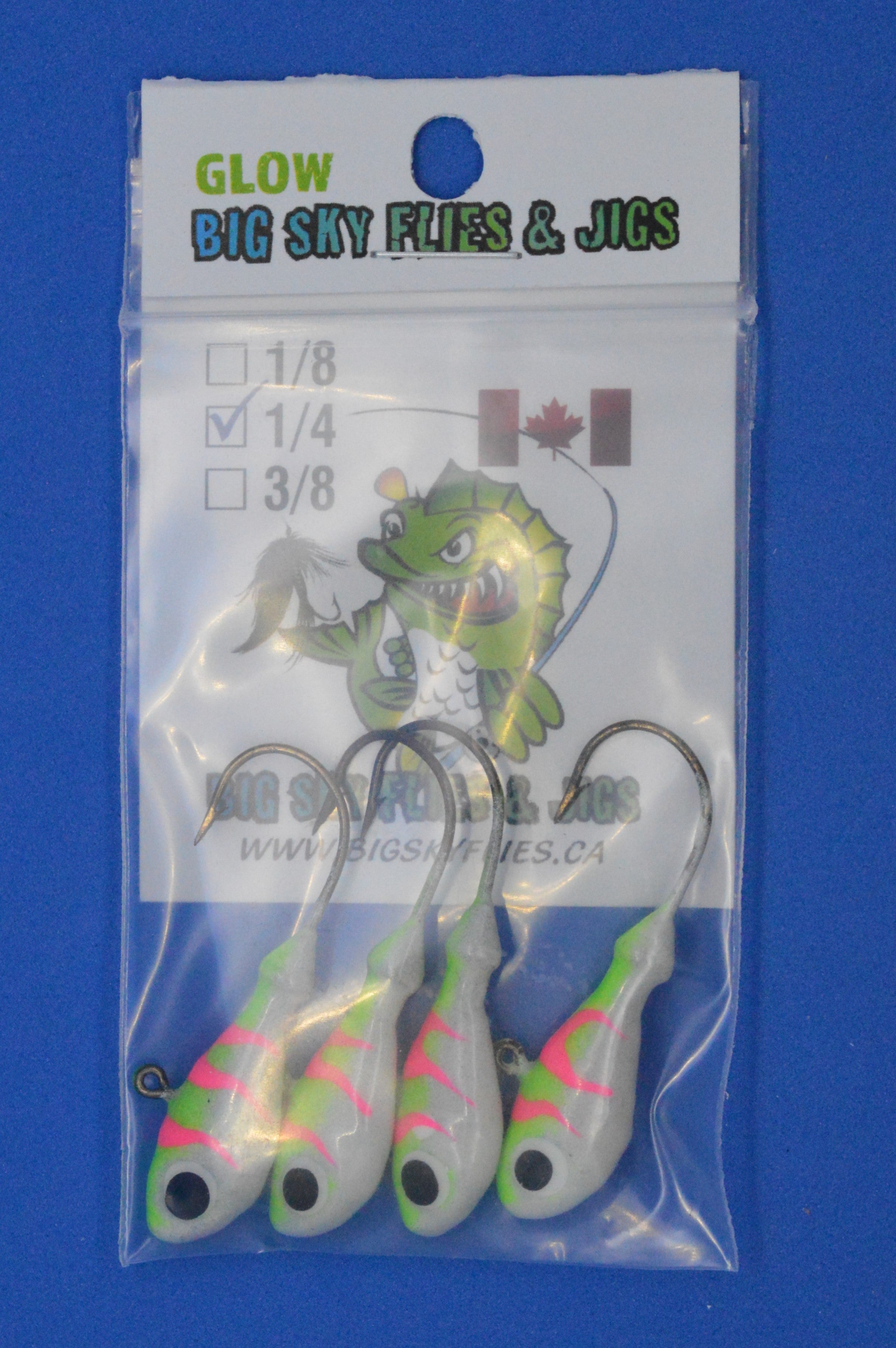 🍁Big Sky Deluxe Ultra Minnow 1/4oz Jigs 4/pack