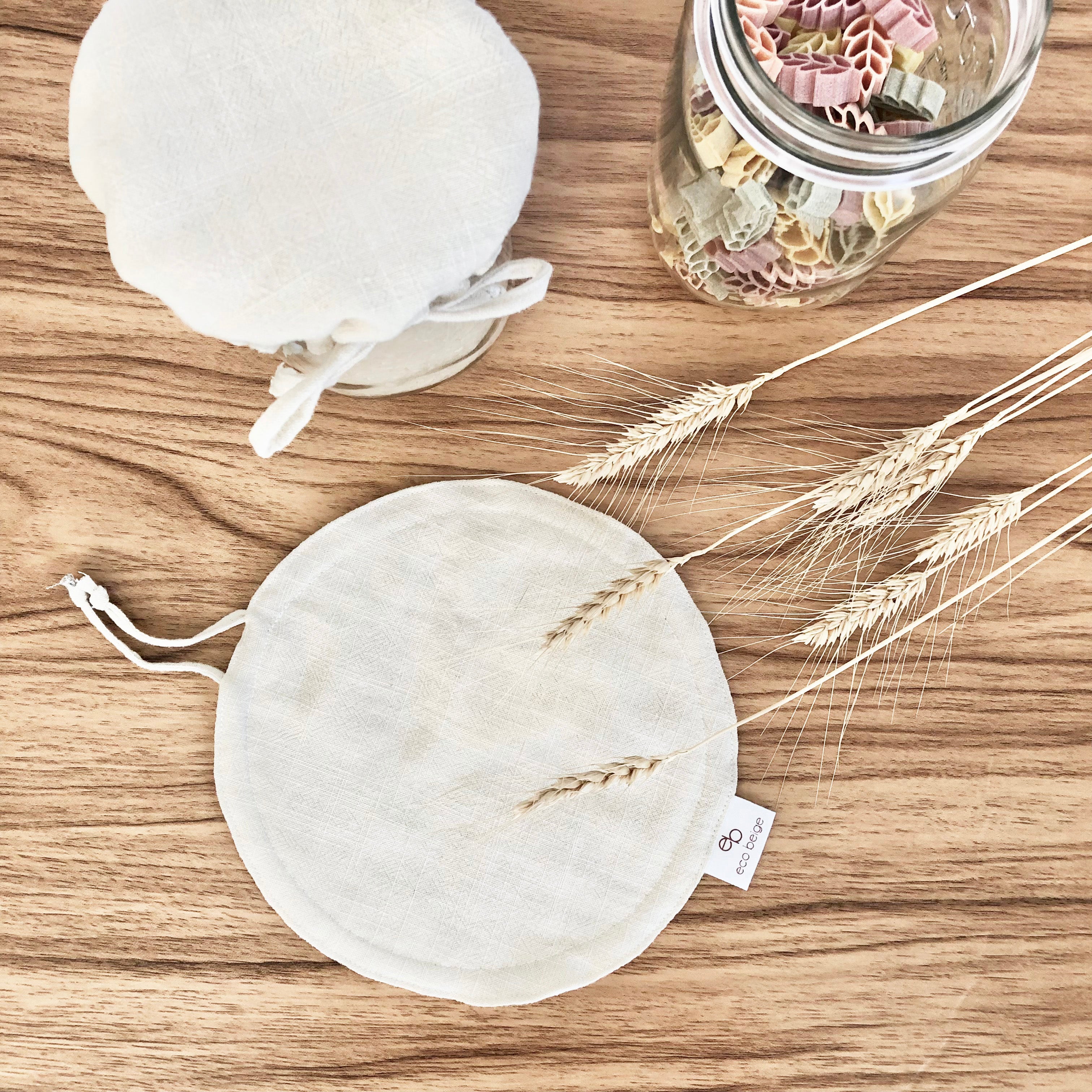 Linen Jar and Bowl Cover