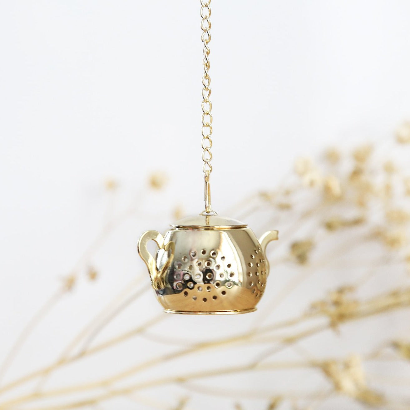 Gold Teapot Tea Infuser