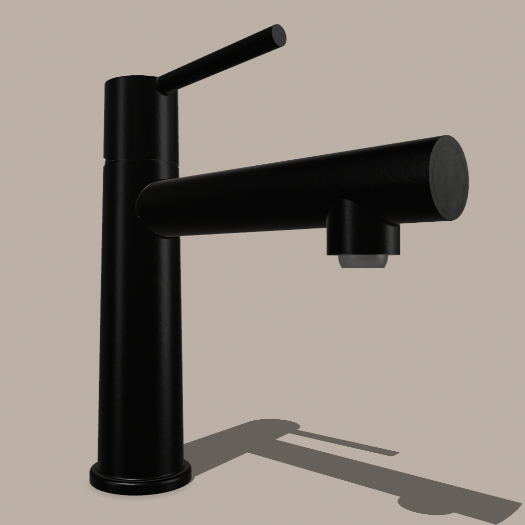 Cylindrix Dual-Flow Bathroom Faucet – Mouthwash Spout, Brass Body