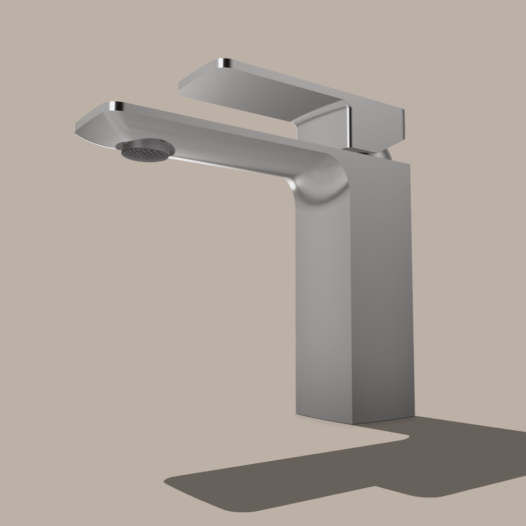 Crestline Brass Bathroom Faucet – Chrome, Black & Nickel with Braided Hoses