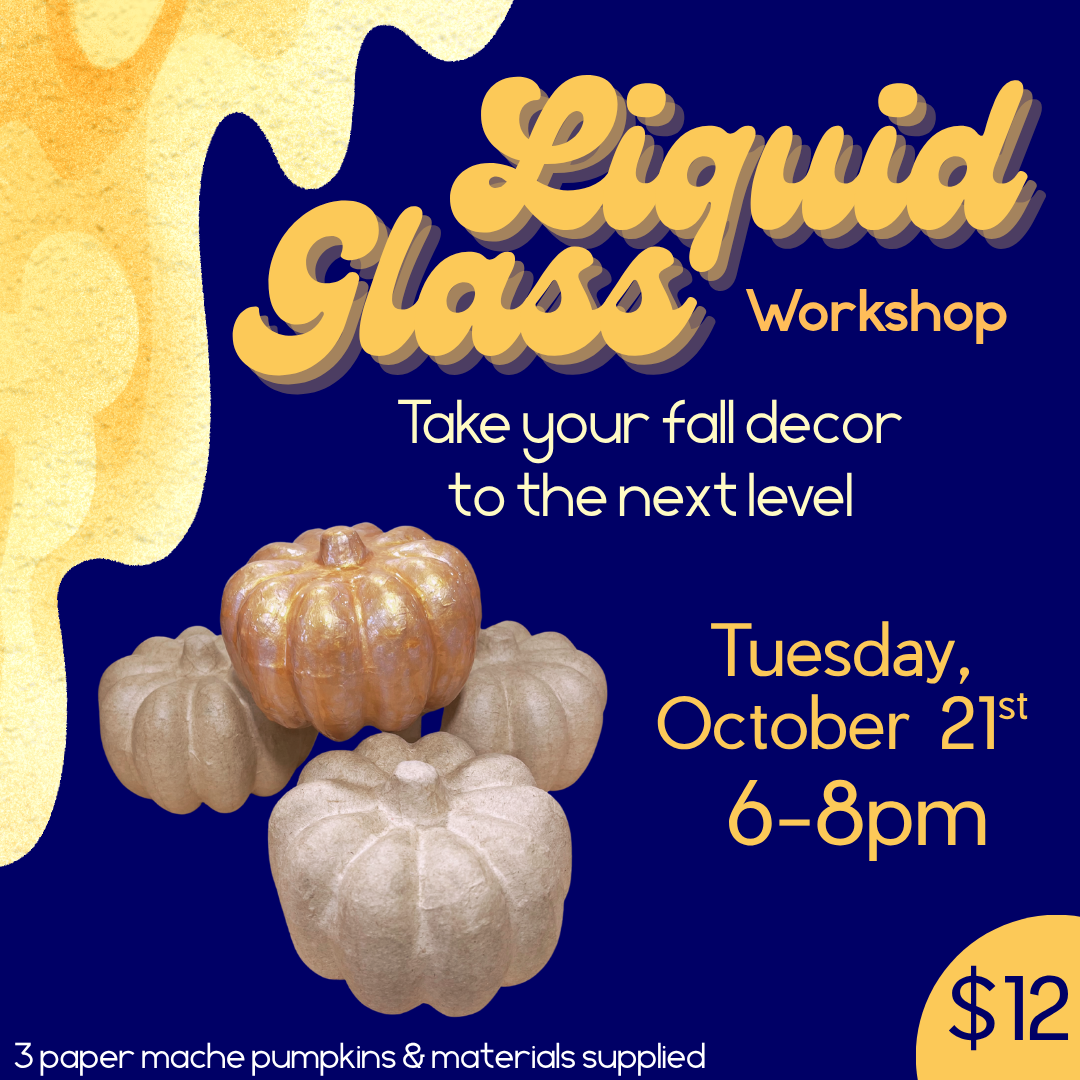 Liquid Glass Pumpkin Trio Workshop
