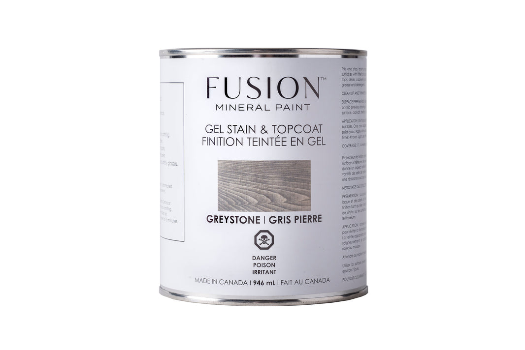 Fusion Mineral Paint Gel Stain & Topcoat - Greystone 946mL