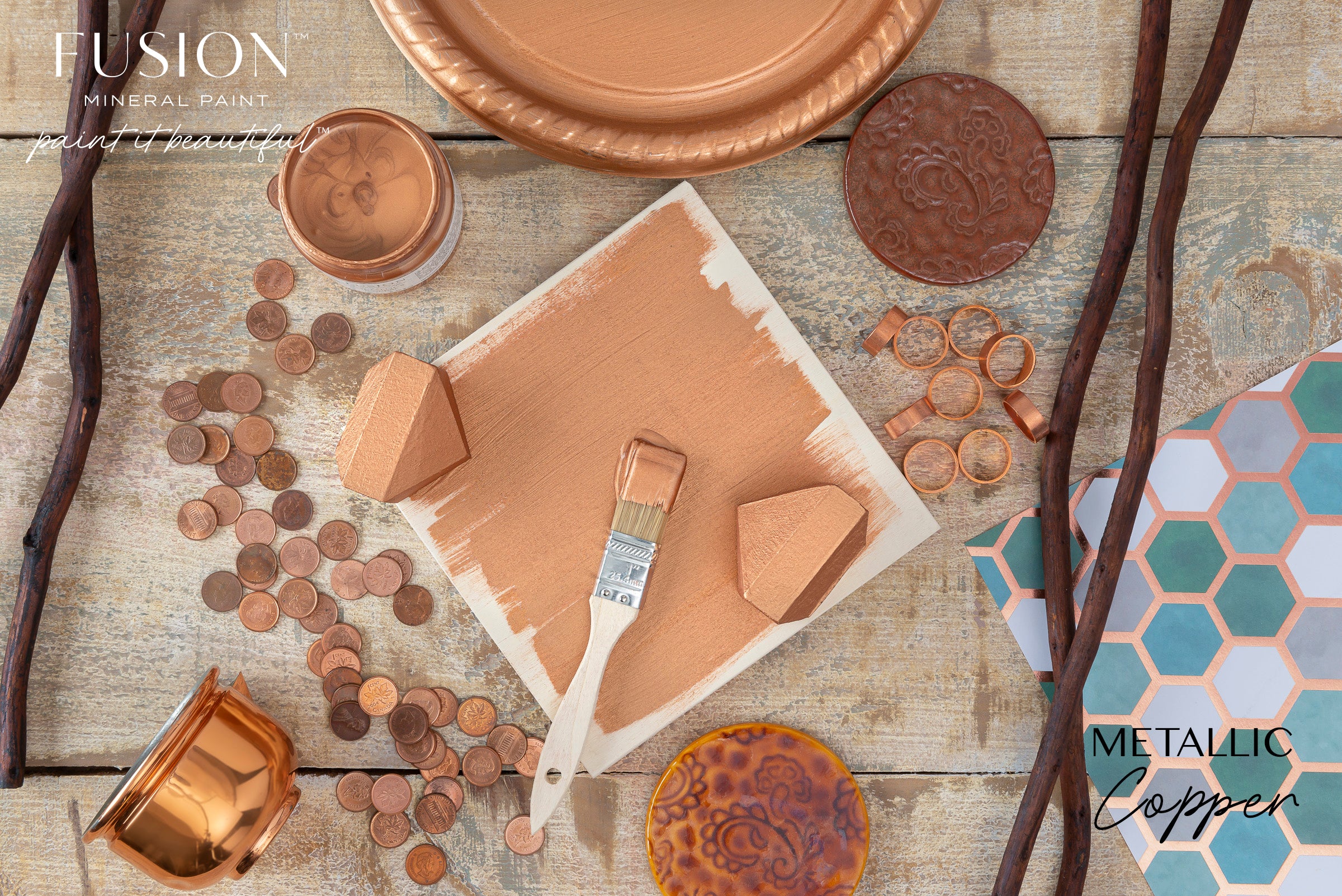 Fusion Mineral Paint Metallic Copper
