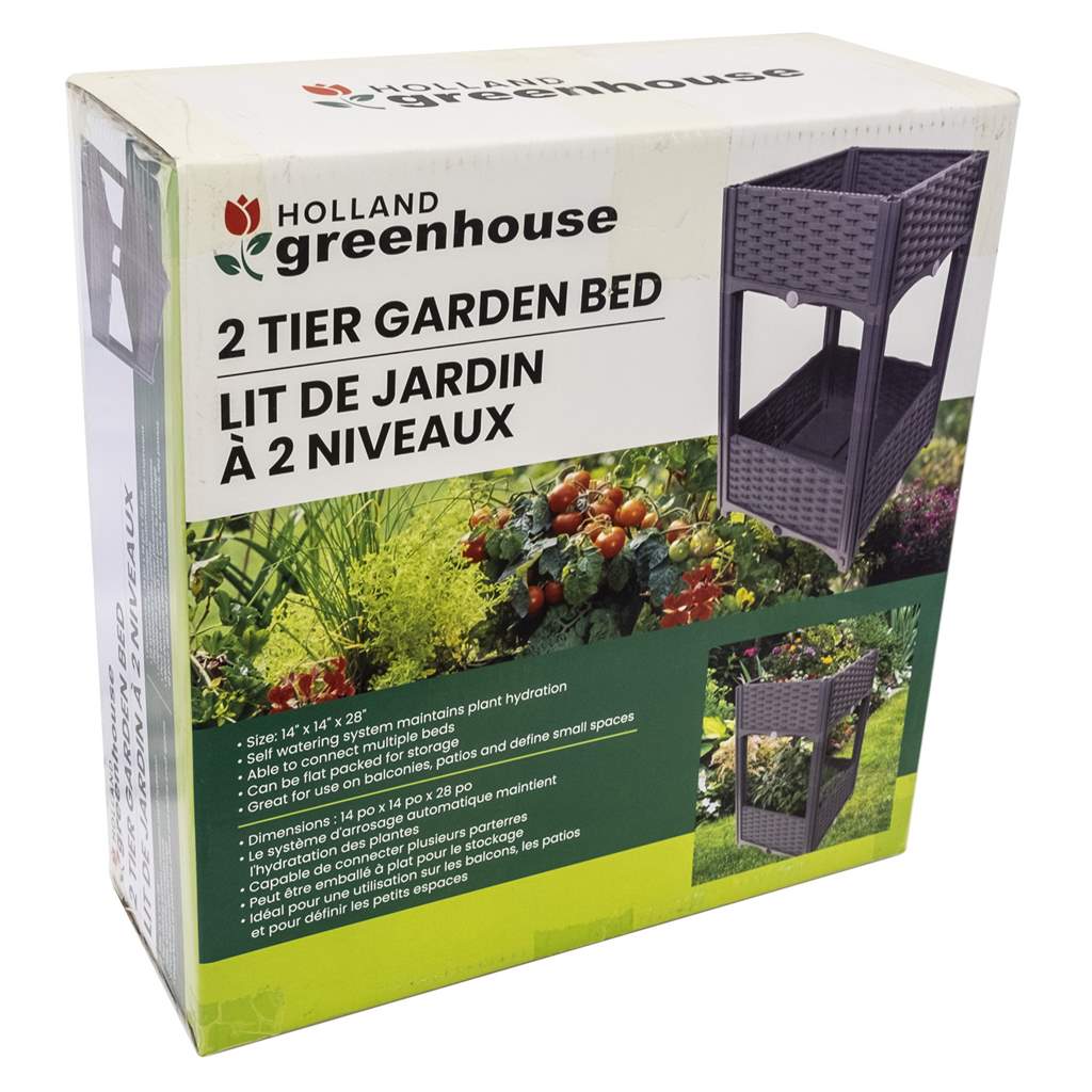 GREENHOUSE - 2 TIER GARDEN BED- 14 X 14 X 28