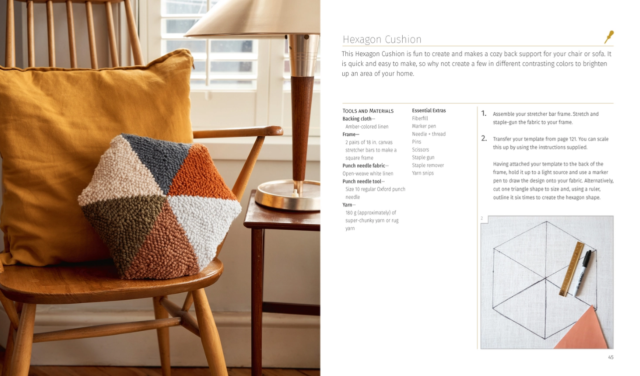 Schiffer Publishing Punch Needle: 15 Contemporary Projects - Art Noise